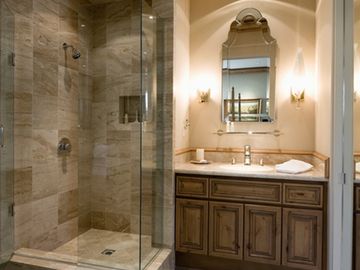 Marble shower cubicle - Glass Company in Saint Petersburg, FL