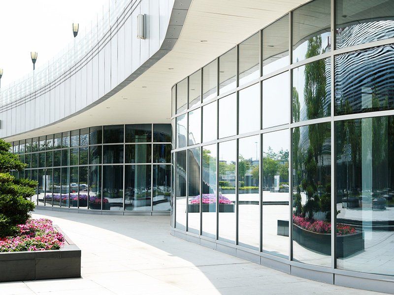 Modern business center square - Commercial glazing in Saint Petersburg, FL