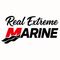 Real Extreme Marine logo with black text, red "M" and wave design.