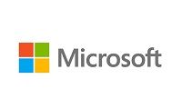 The microsoft logo is on a white background.