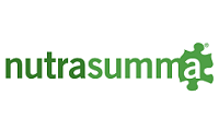 The logo for nutrasumma is green and has a puzzle piece in the middle.