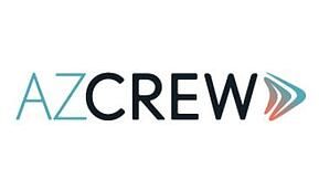 The azcrew logo is on a white background.