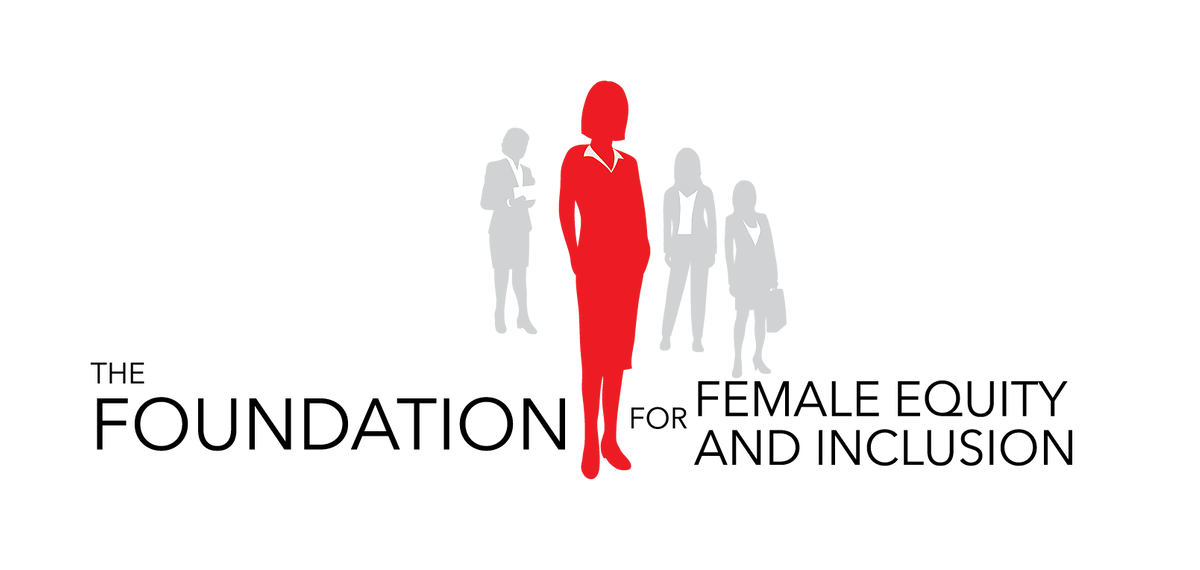The logo for the foundation for female equity and inclusion