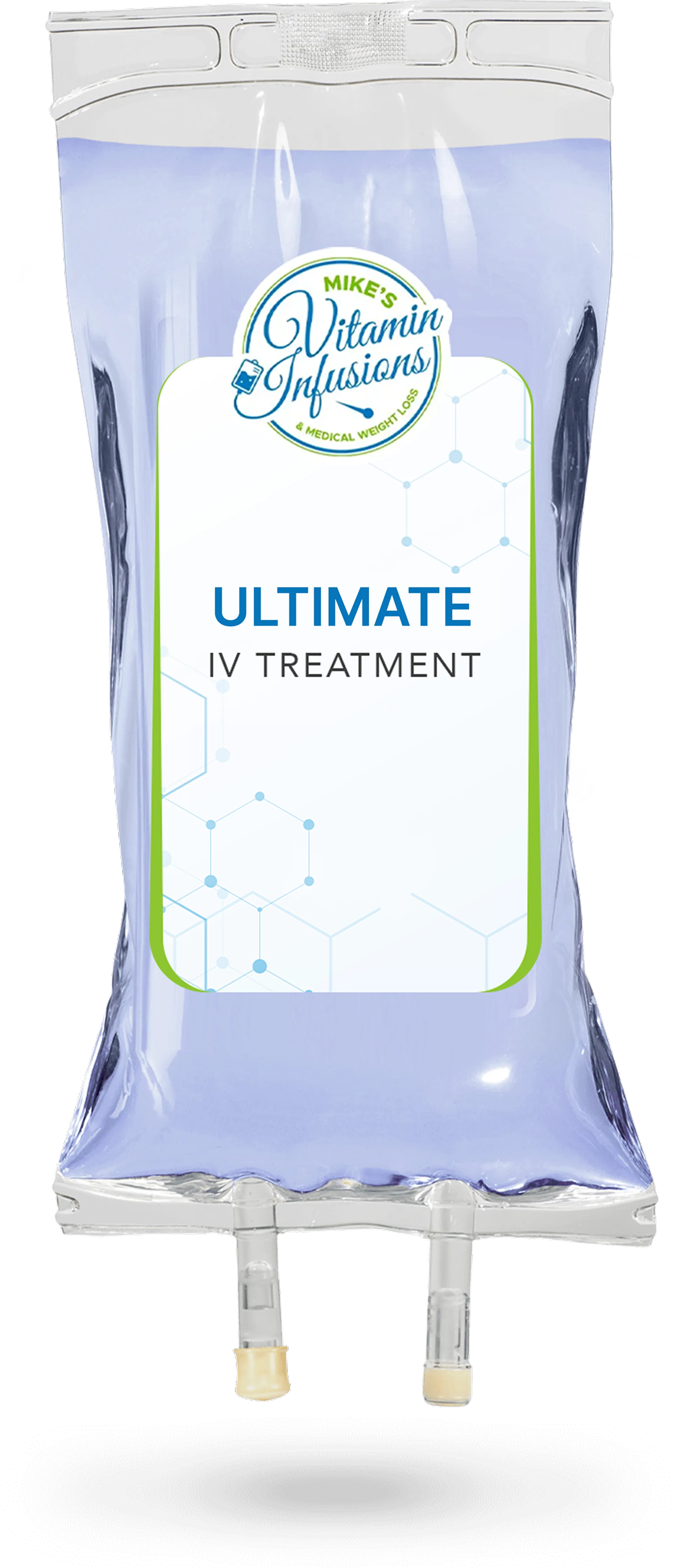 IV bag labeled