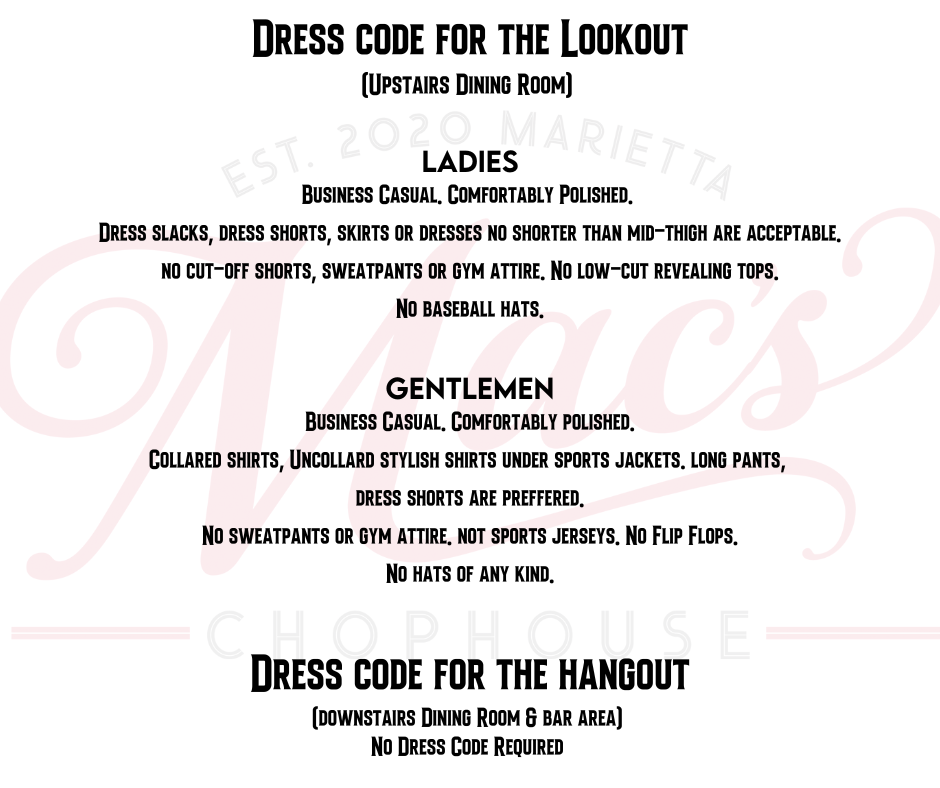 Gift Cards Marietta Square Mac's Chophouse