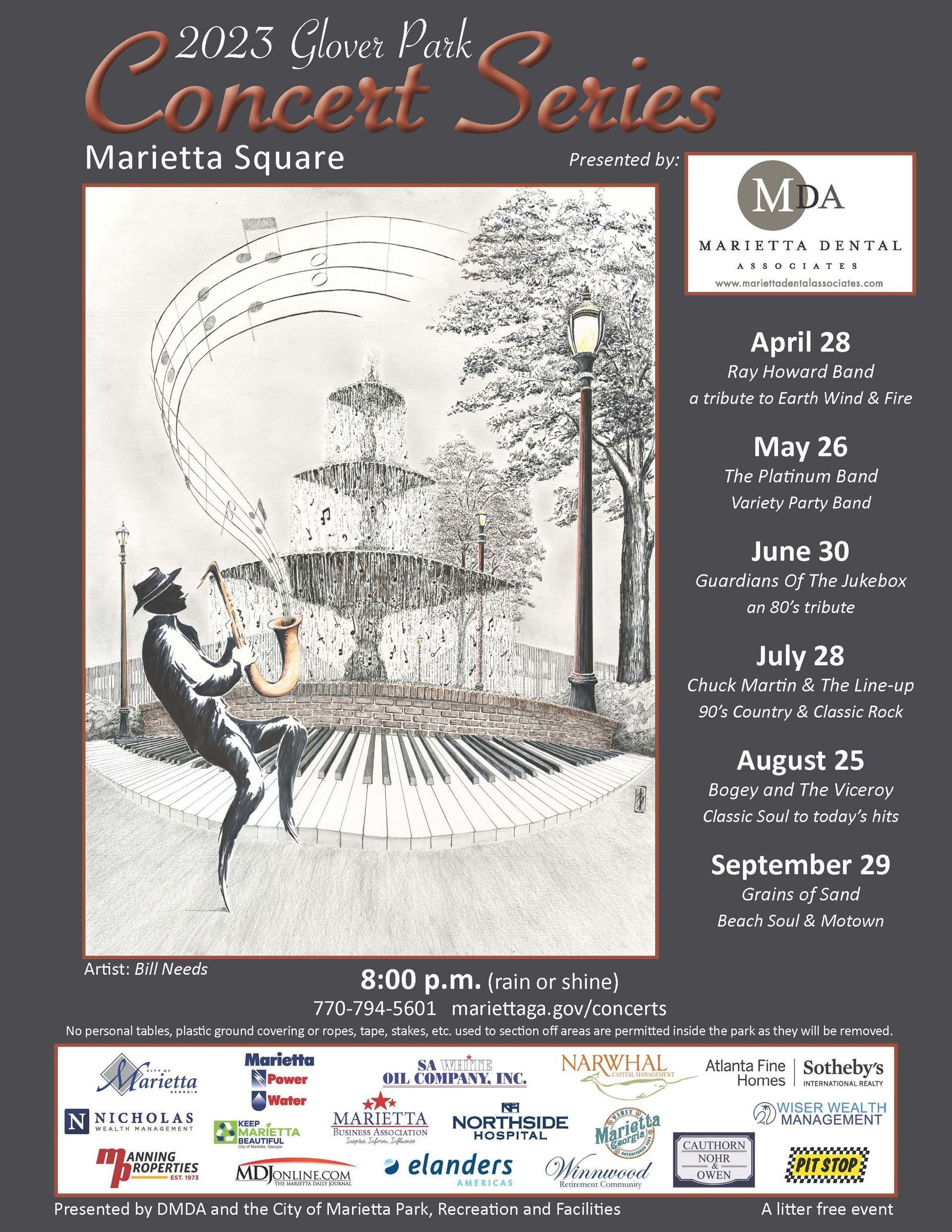 Glover Park Concert Series Marietta Square