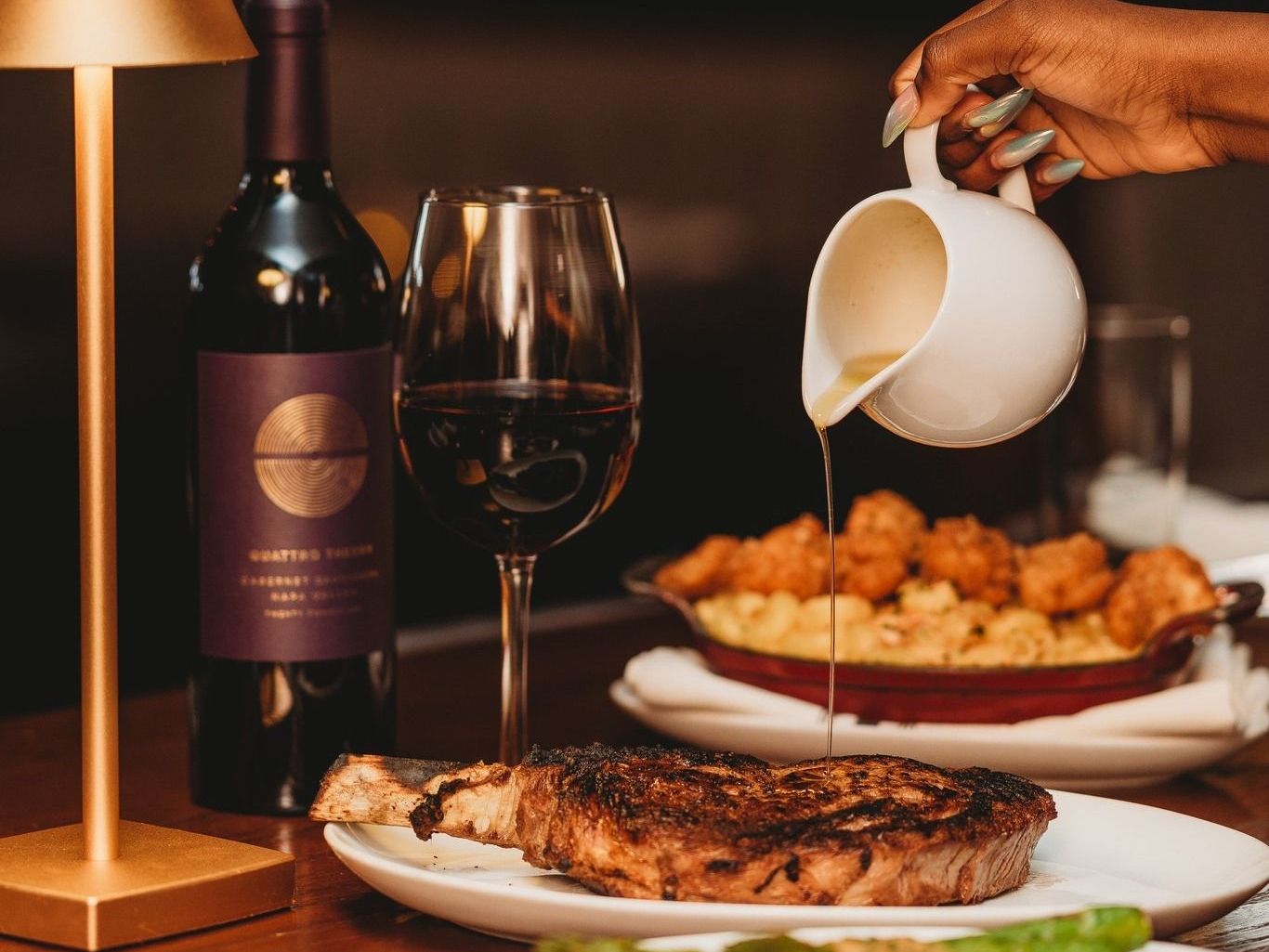 Steak and Wine
