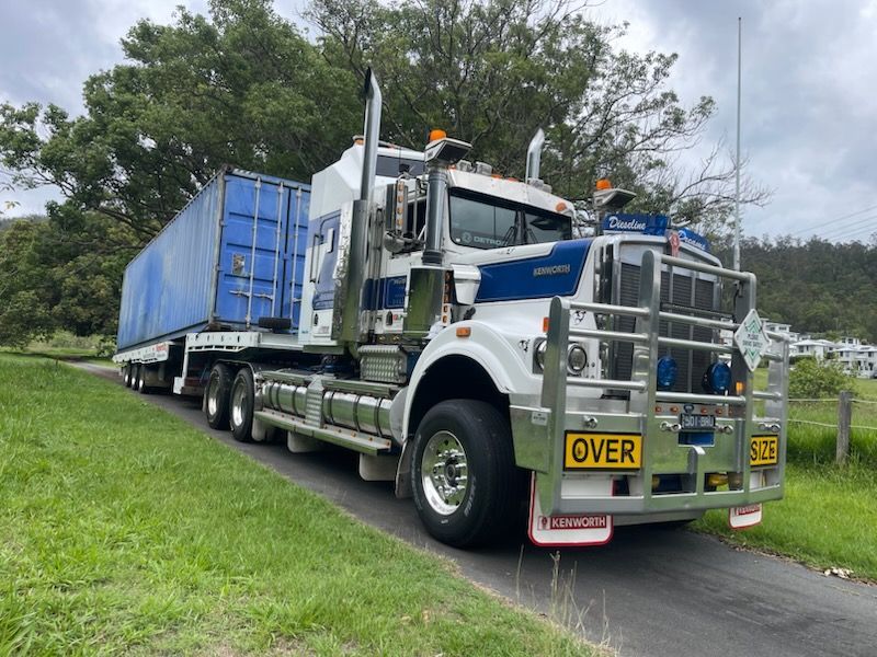Super Tilt Heavy Haulage Truck With Shipping Container — Supertilt Brisbane In Bracken Ridge, QLD