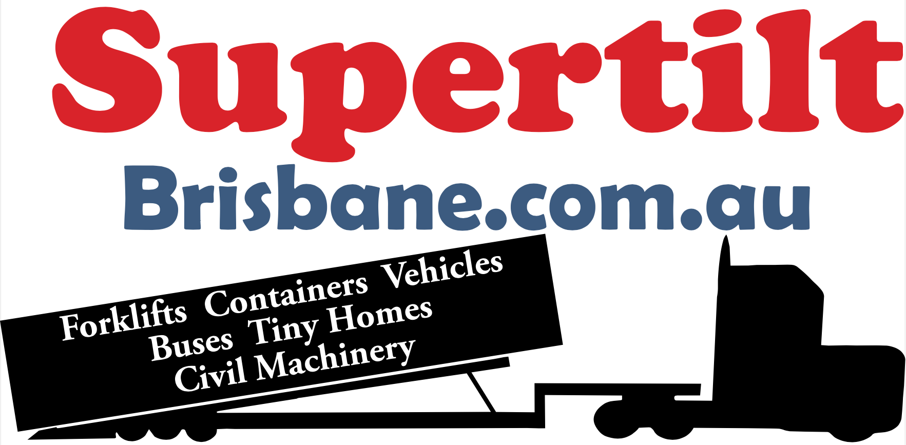 Logo for Supertilt in Brisbane, Australia. Features a red 