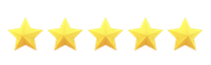 image of five stars representing our five-star work
