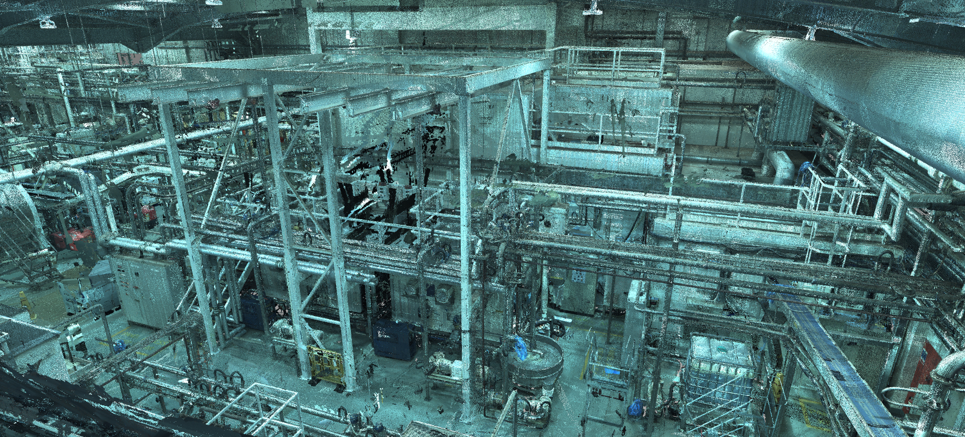 3D laser scan food production plant
