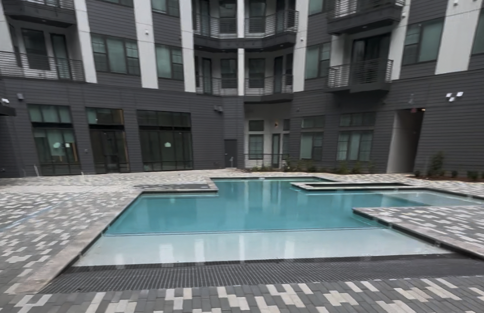 commercial pool hardscaping