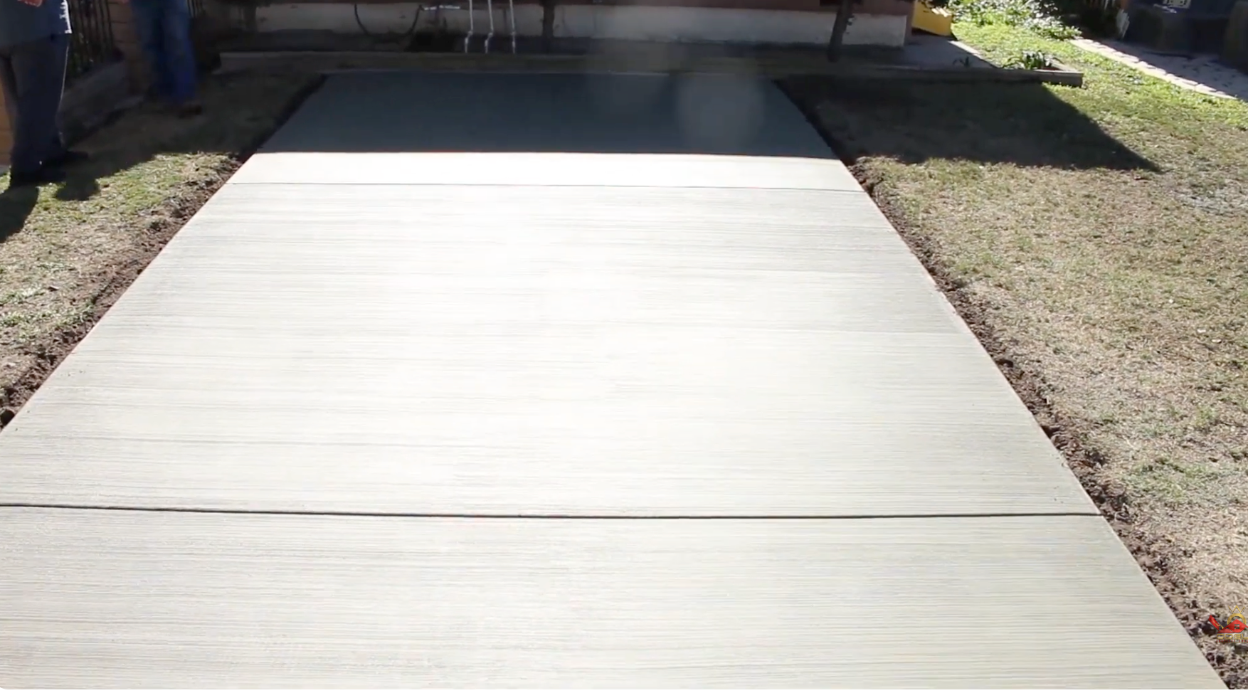 concrete parking pad