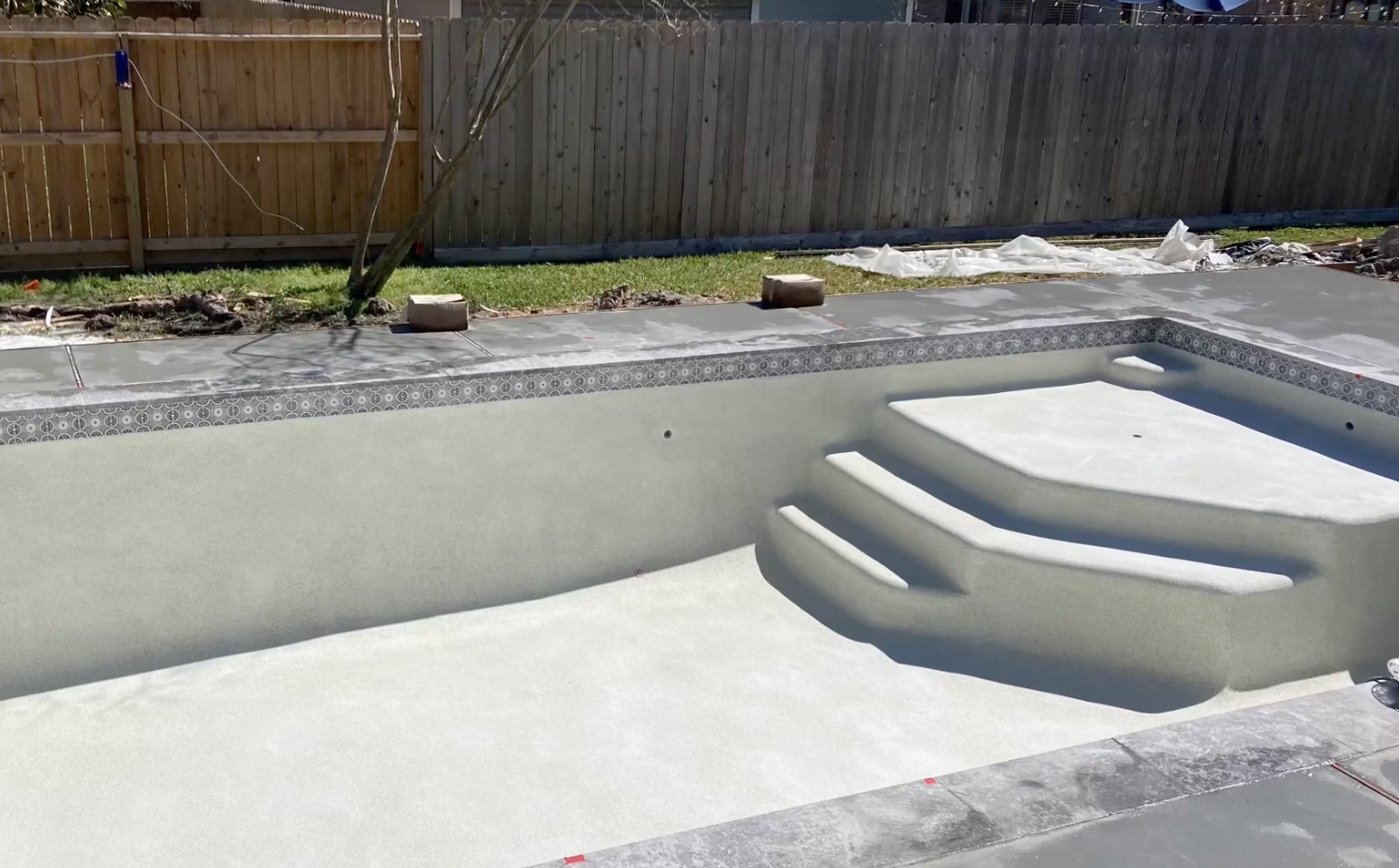 gunite pool installation