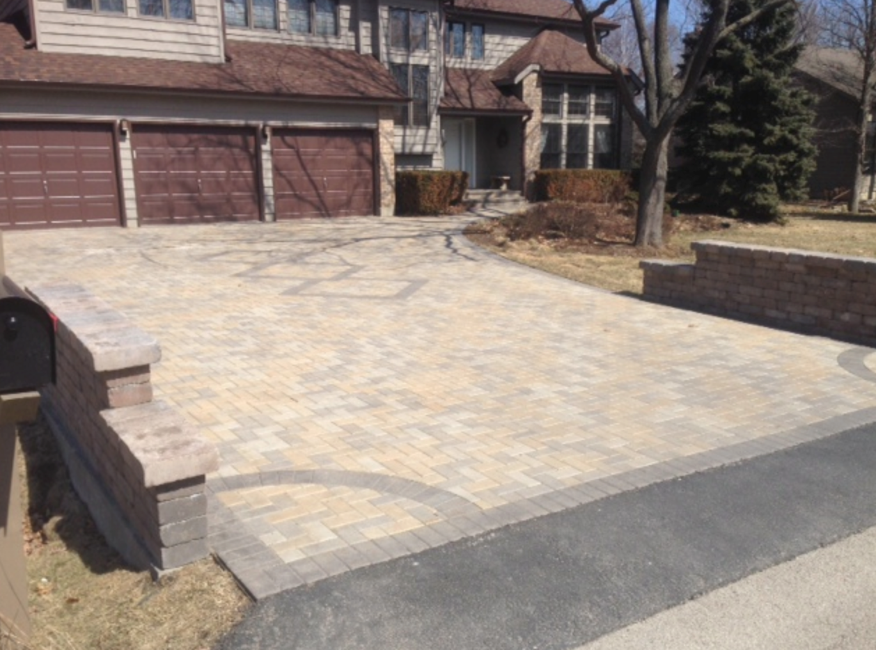 paver driveway installation