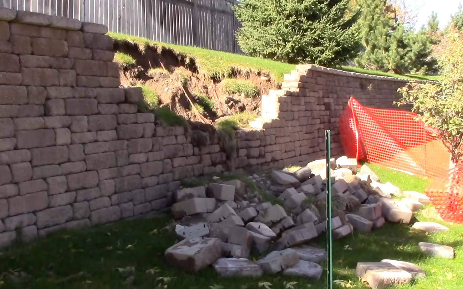 retaining wall failure