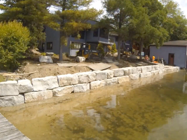 sea wall construction