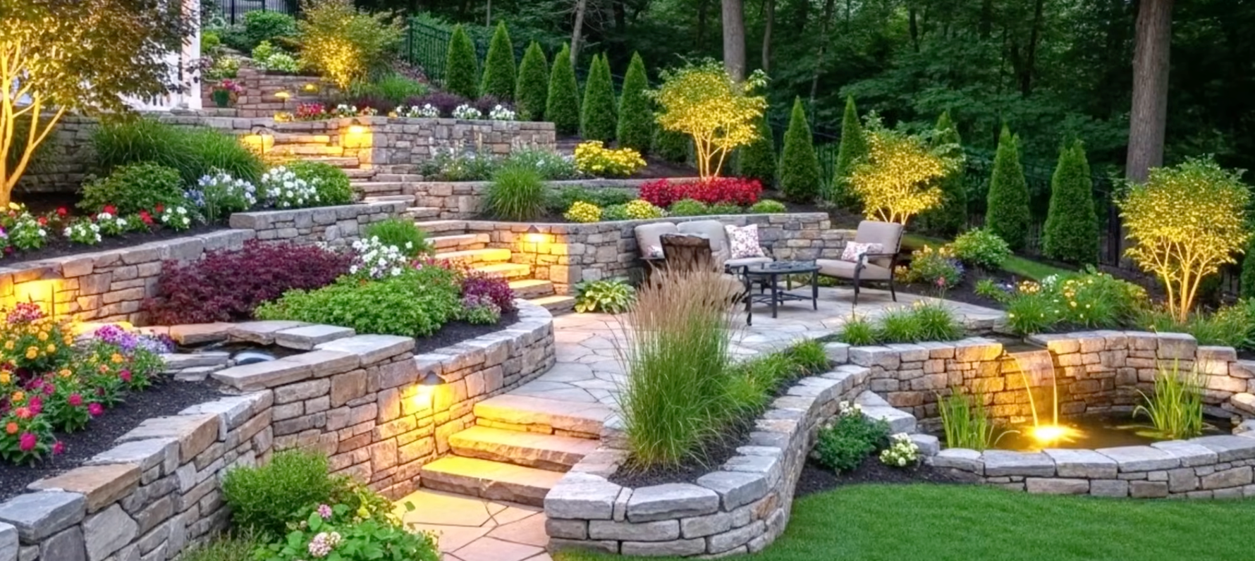 terracing a sloped backyard