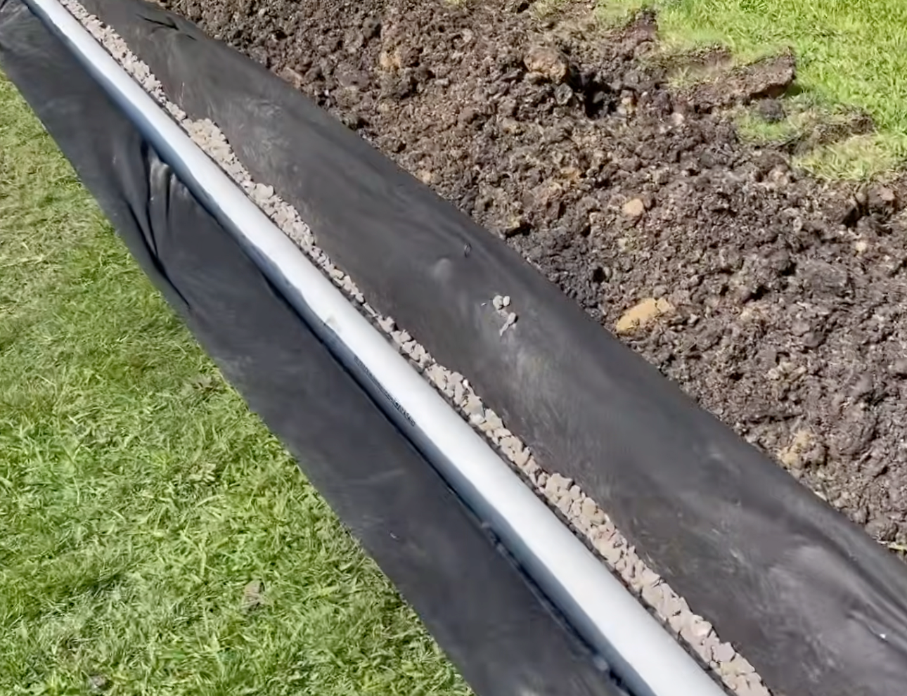 french drain installation
