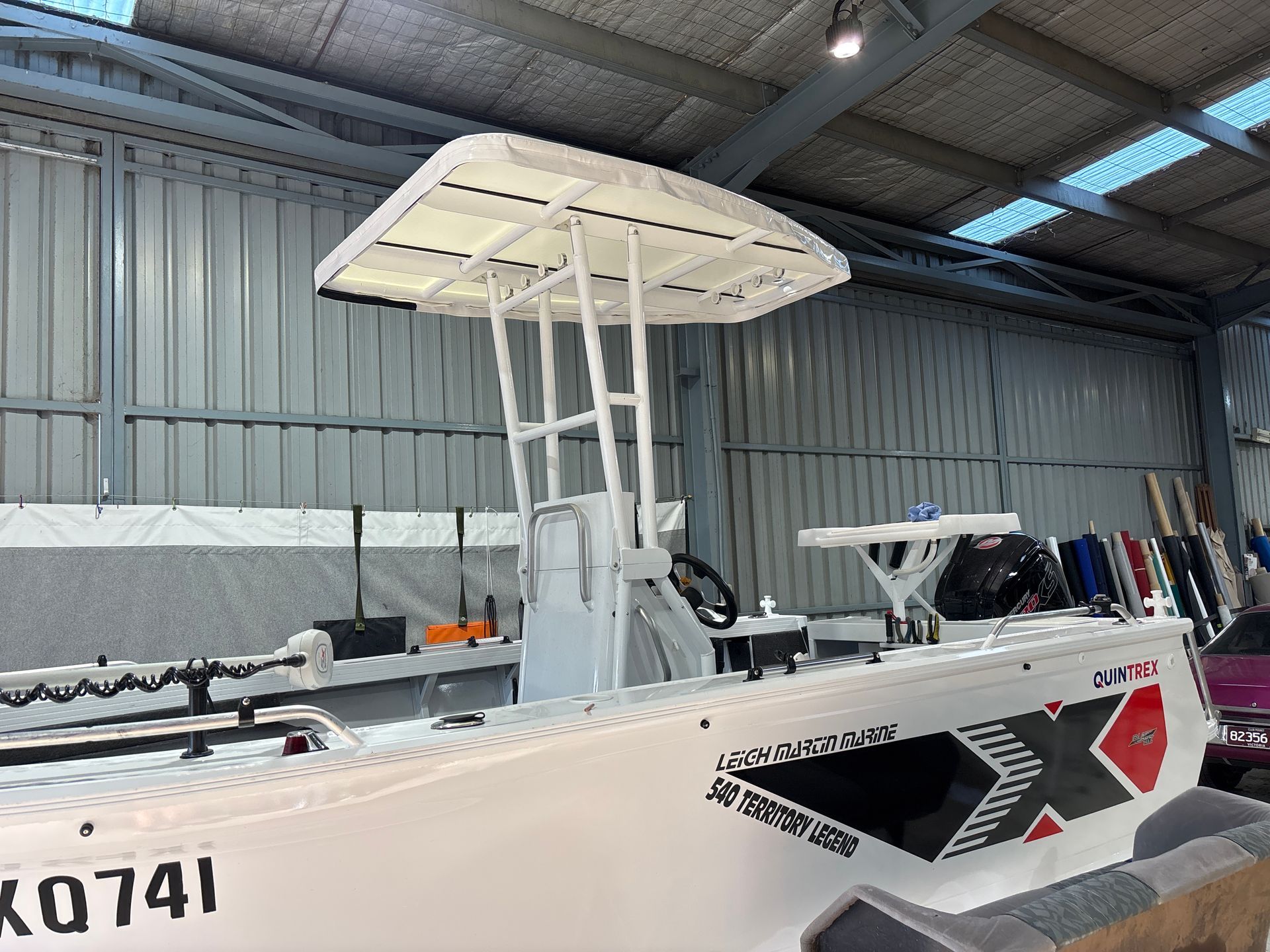 540 Territory Legend white PVC roof top with zips