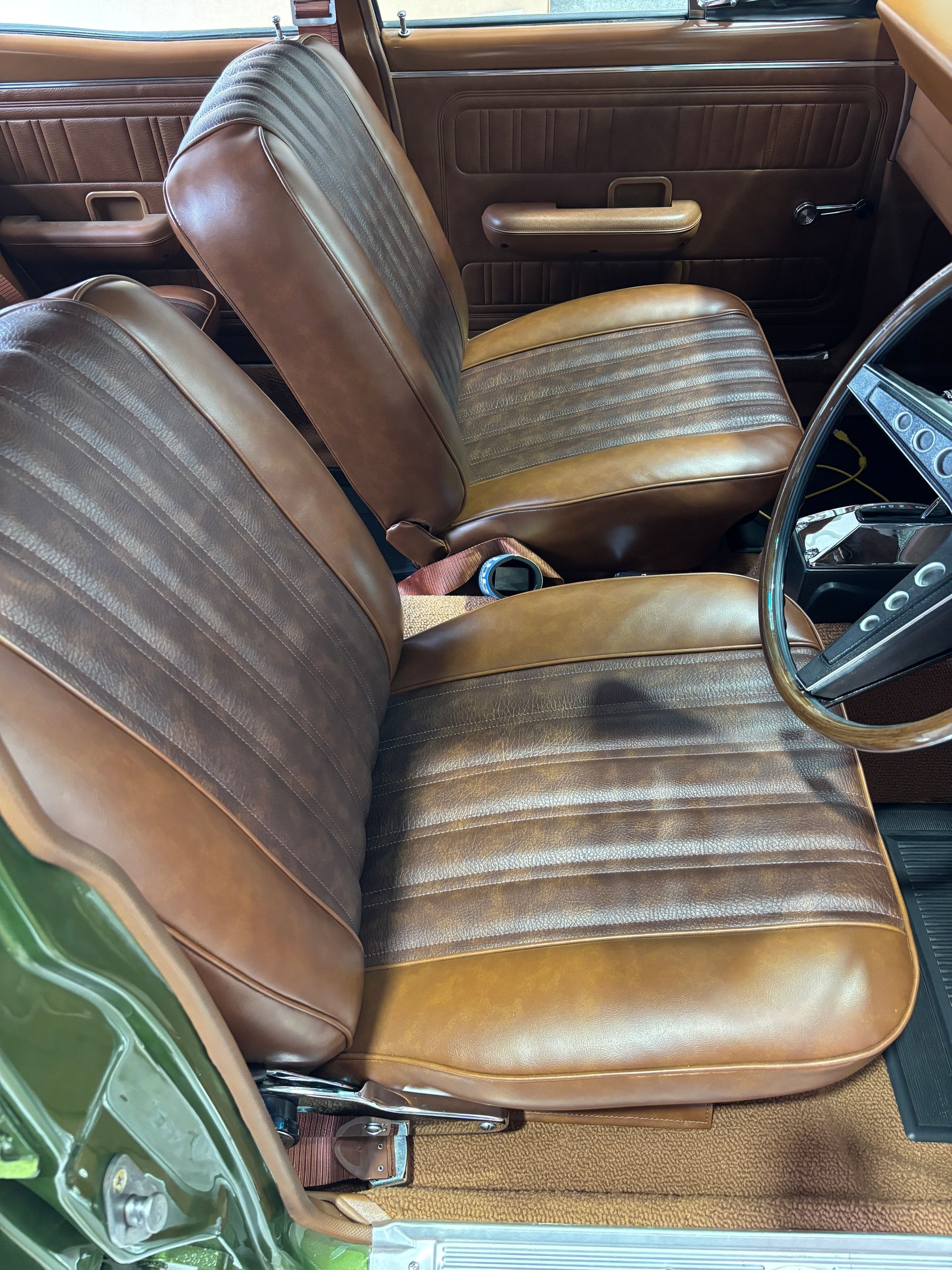 XY sedan front bucket seats with Novatex RT225 inserts and RT149 for bolsters