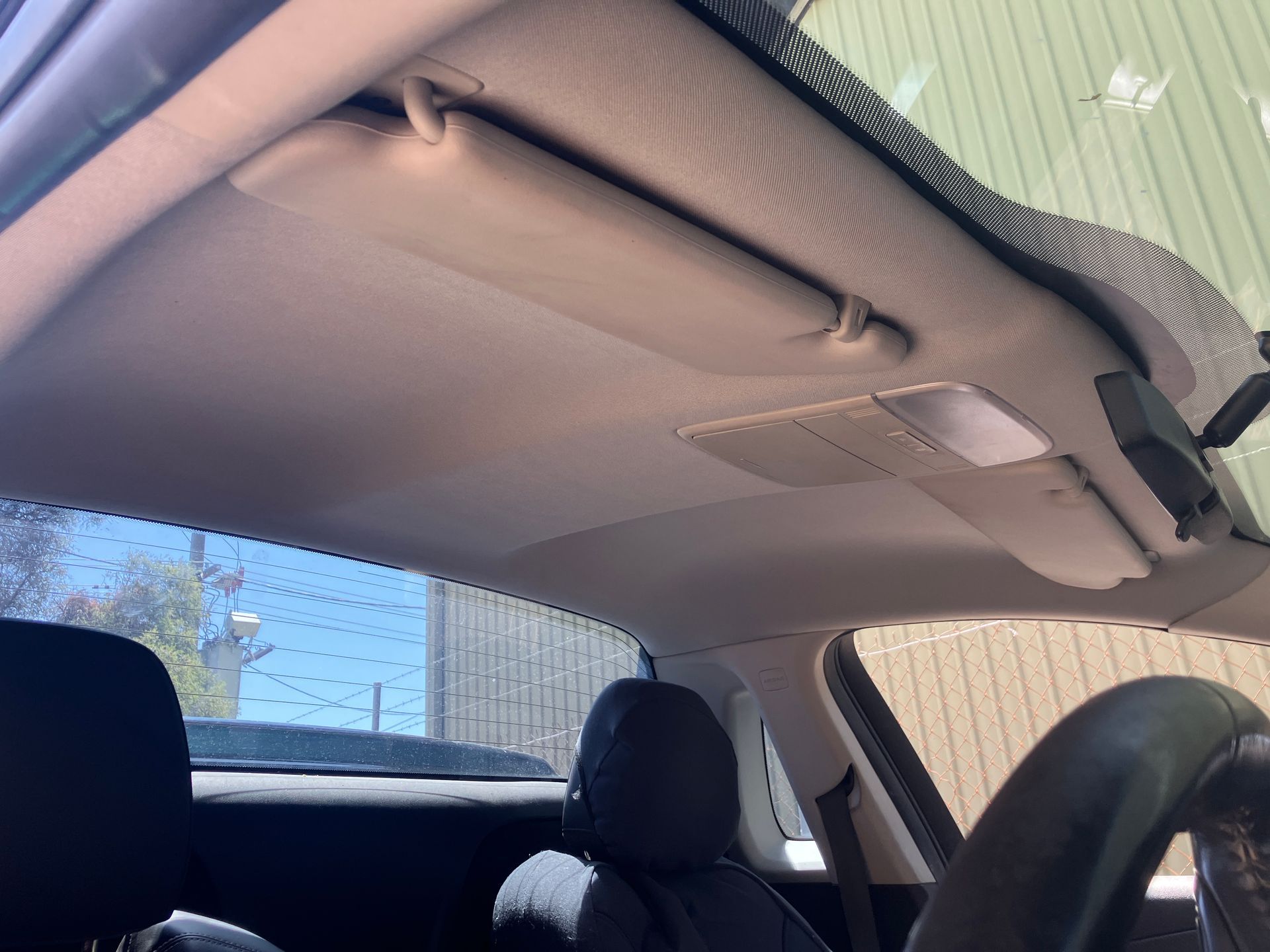 Commodore ute headlining recovered in original fabric