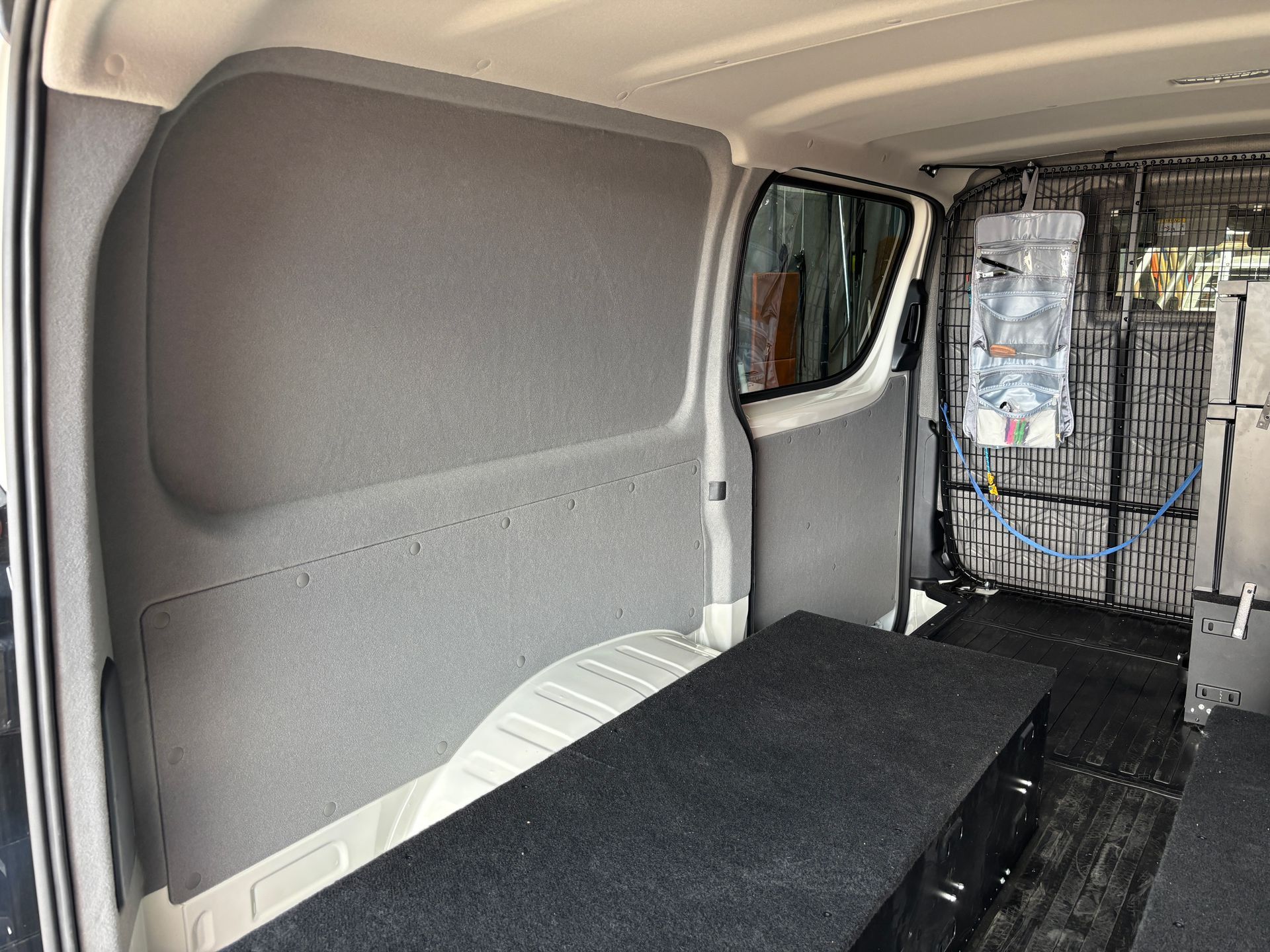 HiAce van carpeted walls in Montana Pewter