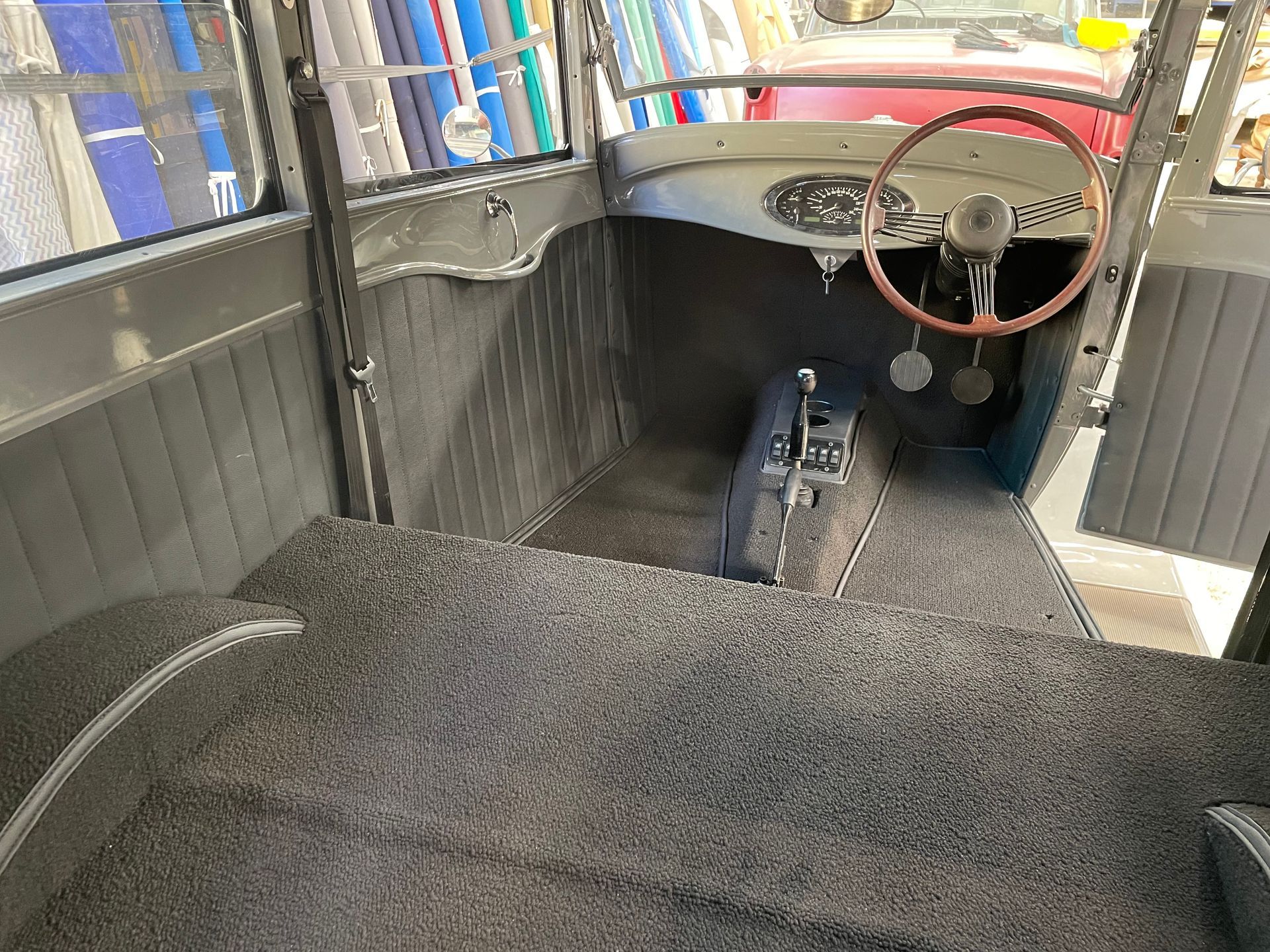 A Model Ford handcrafted interior upholstery