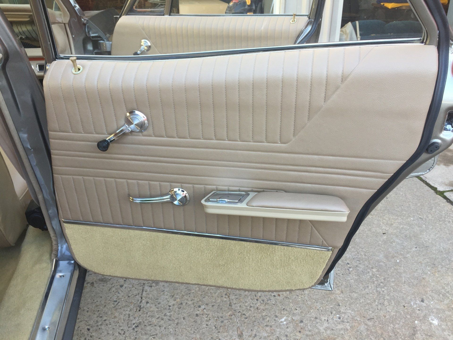 1965 Chef Bel Air RH rear door trim