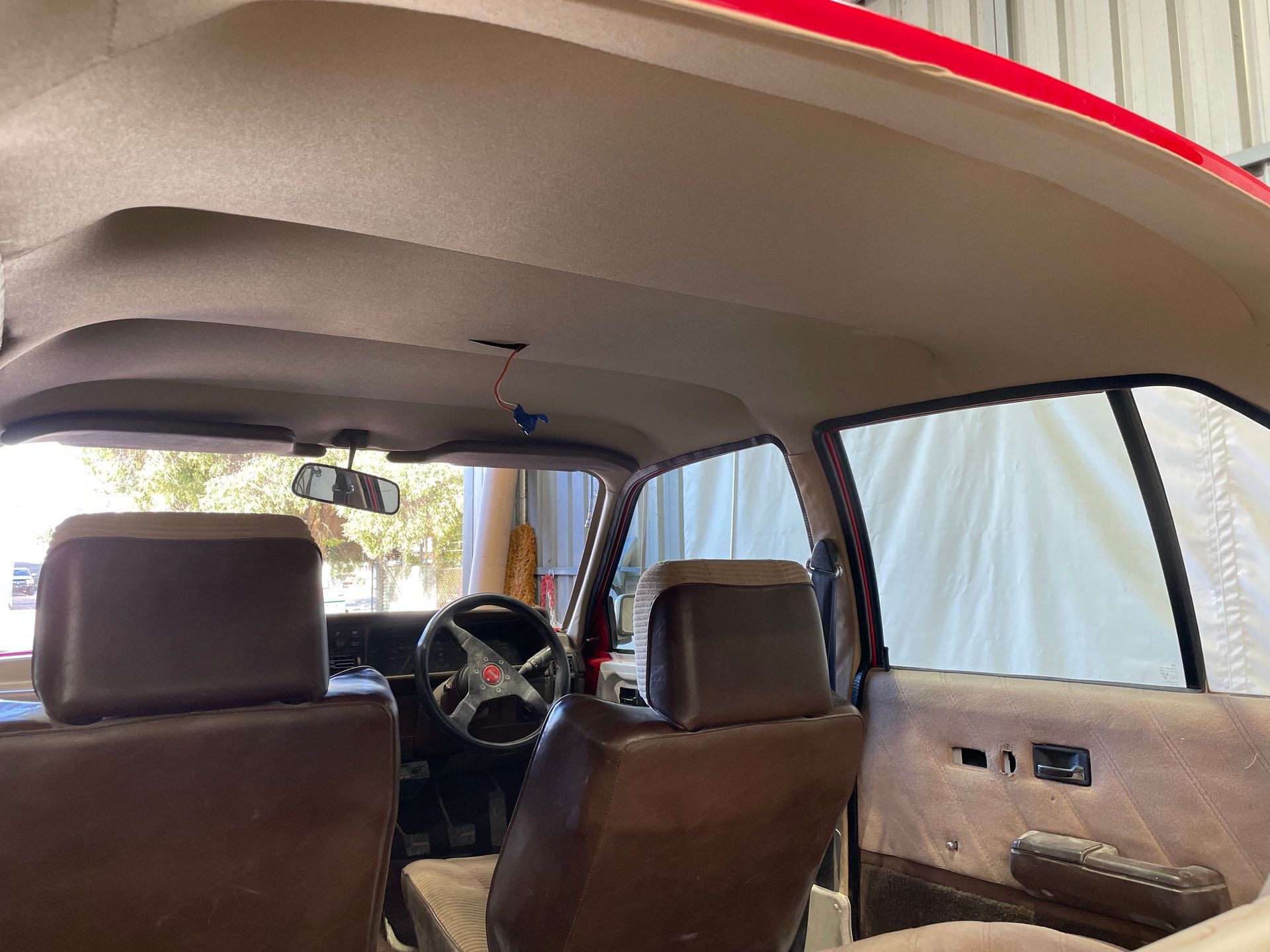 1982 Holden Commodore ribbed vinyl headlining