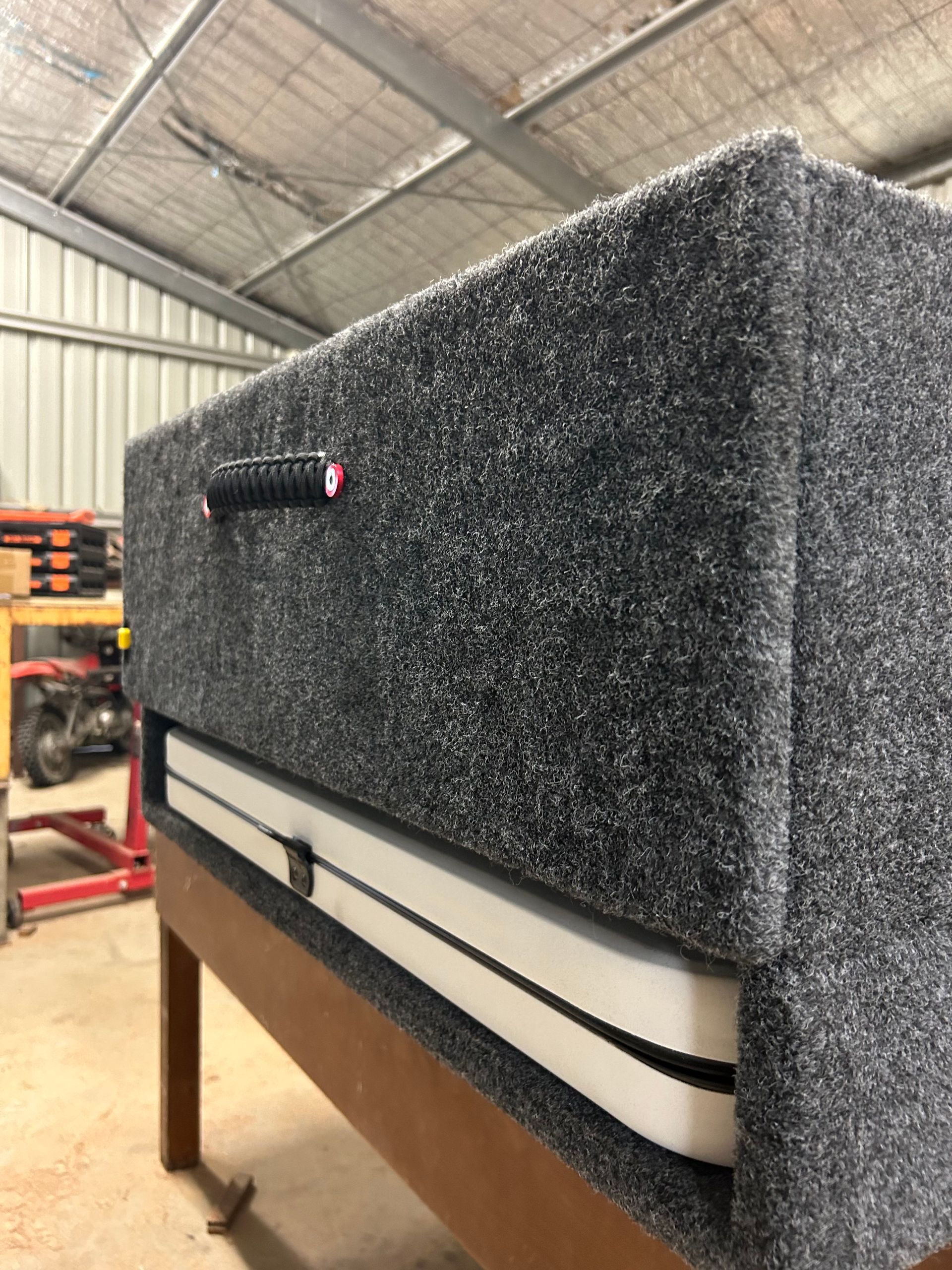 4WD carpeted storage boxes