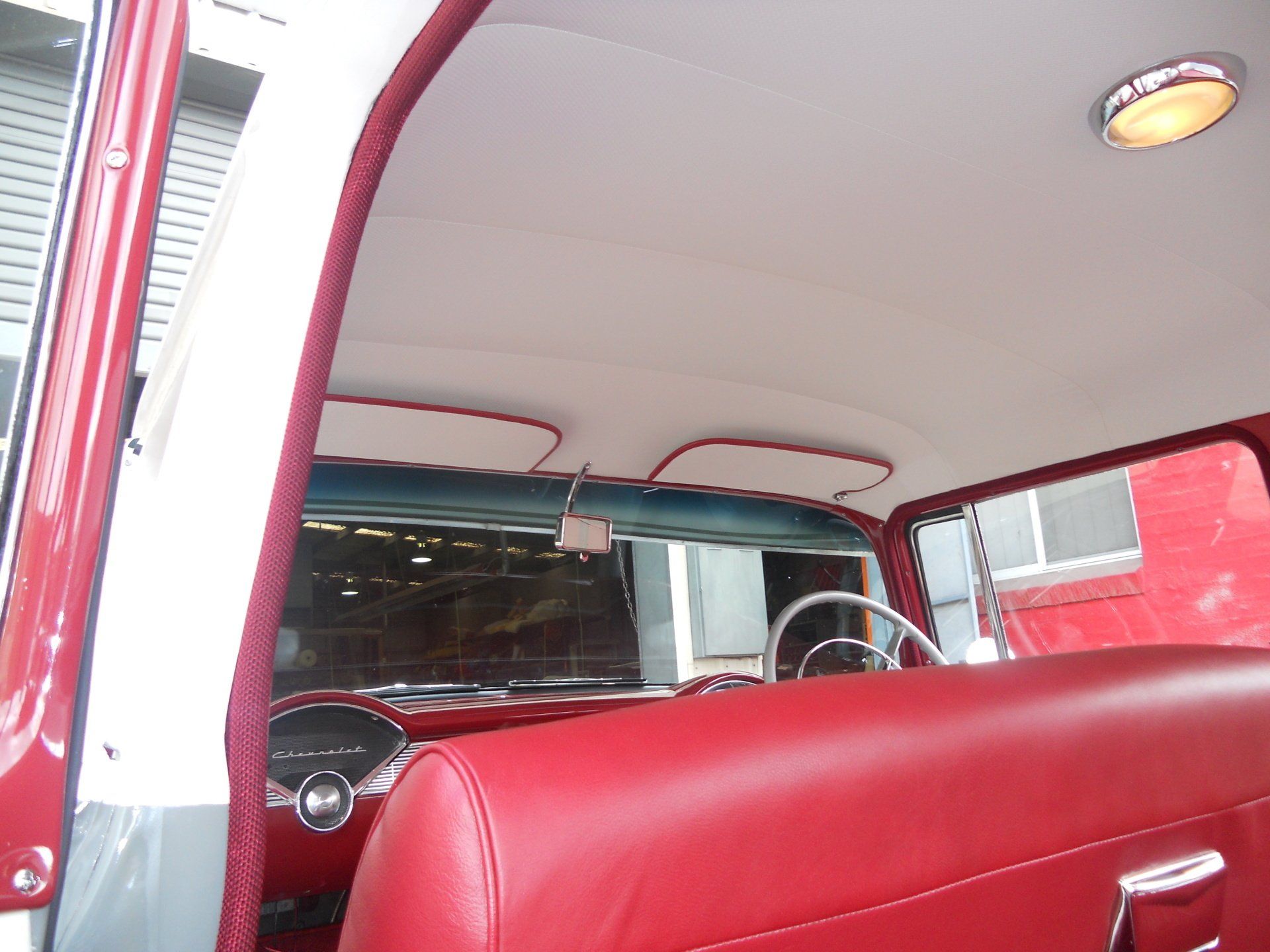 1957 Chev hoodlining