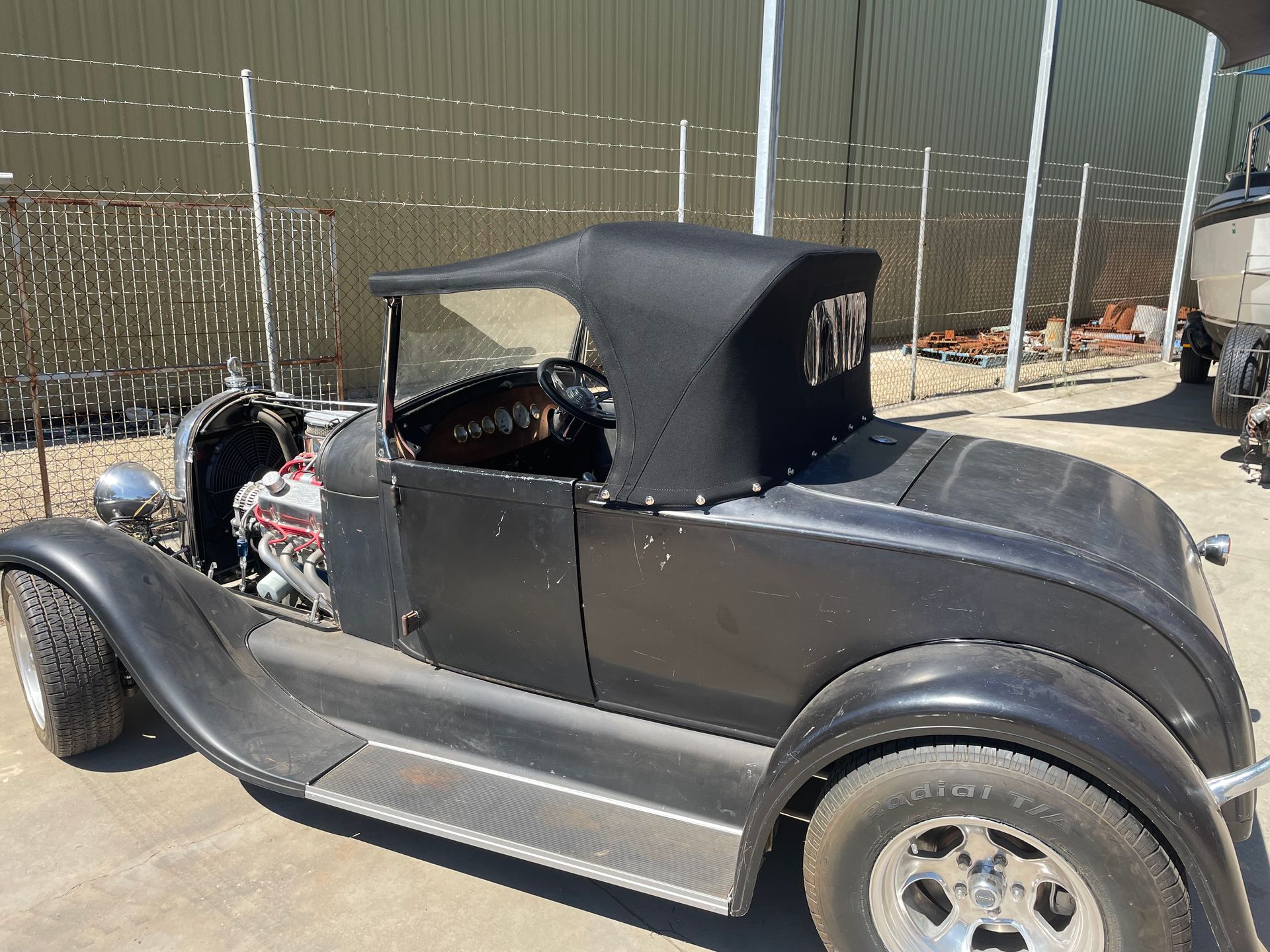 A Model Ford handcrafted stay fast canvas hood