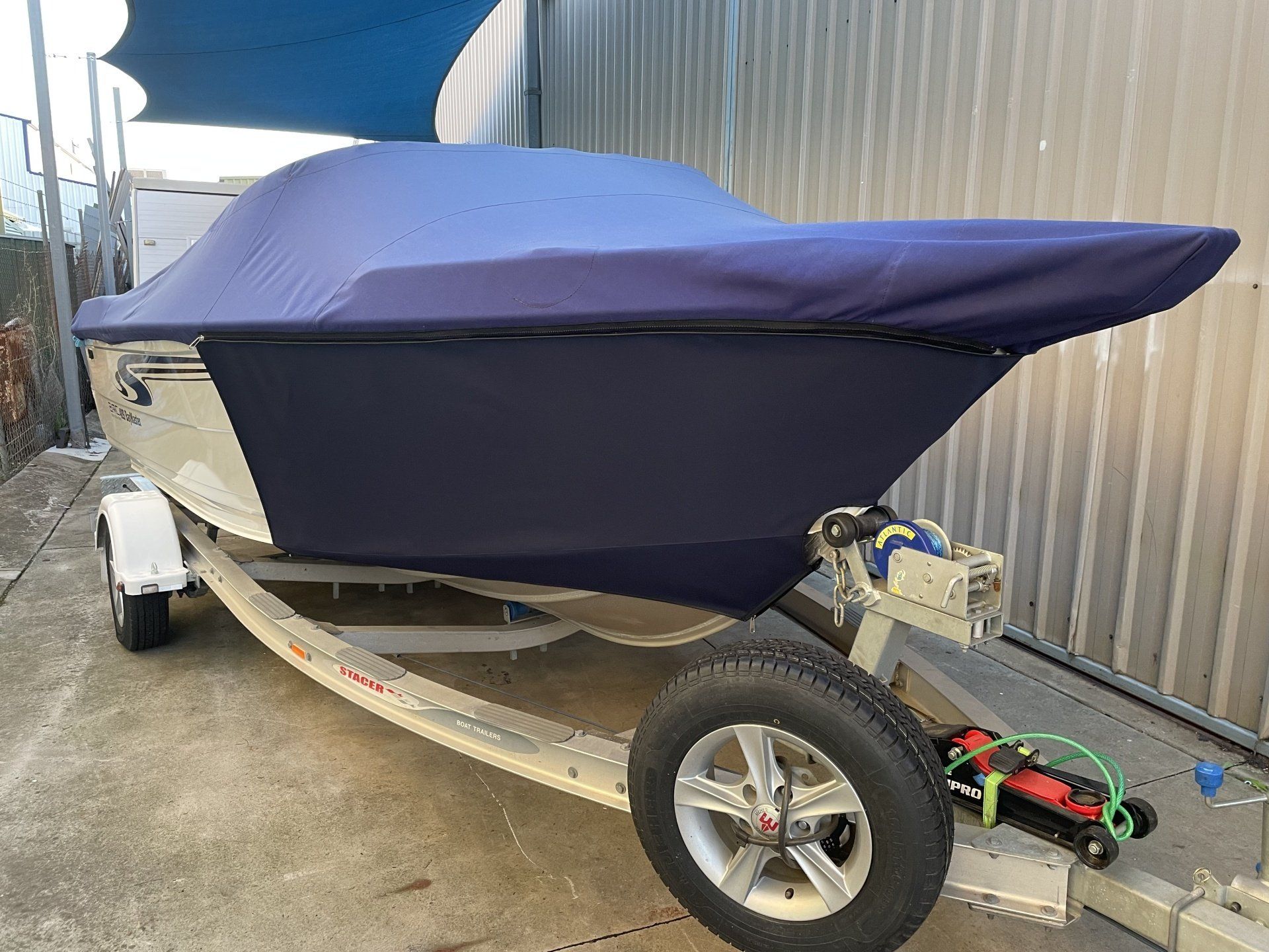 Baymaster retro fitted front stone skirts