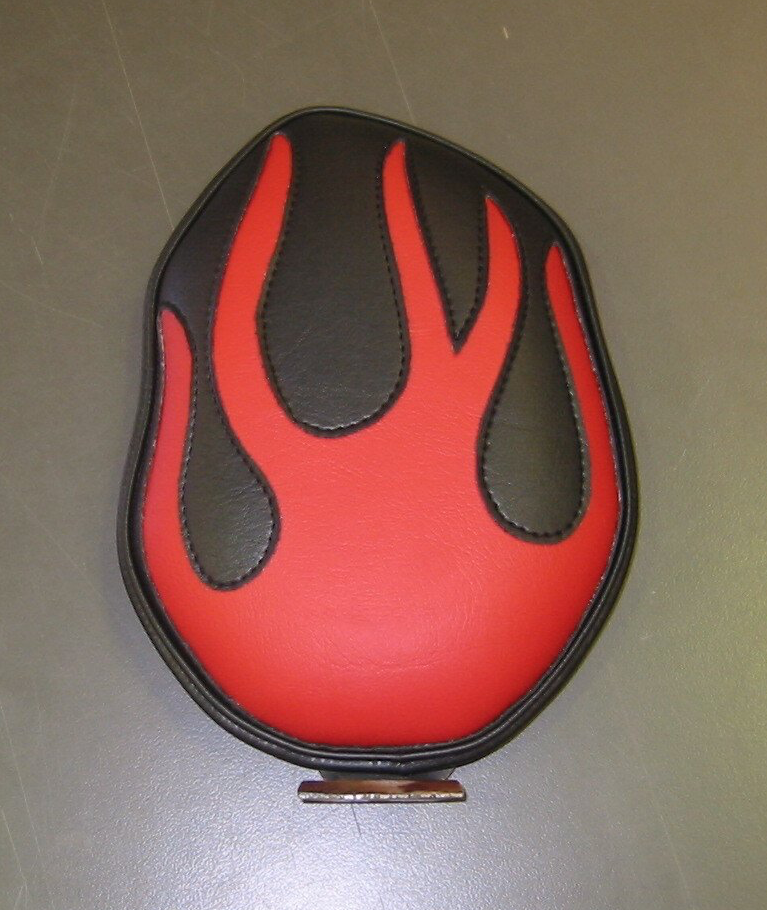 Black and Red Harley Seat Backrest