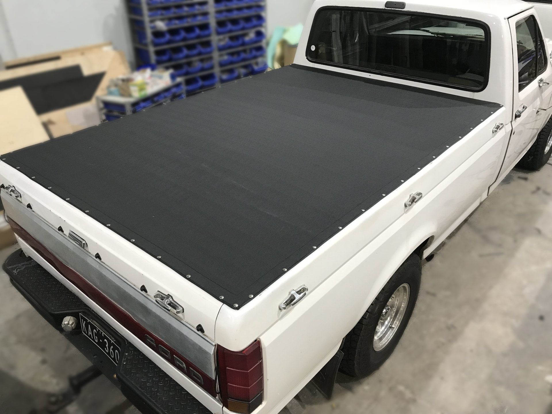 Ford F Truck press stud tonneau cover