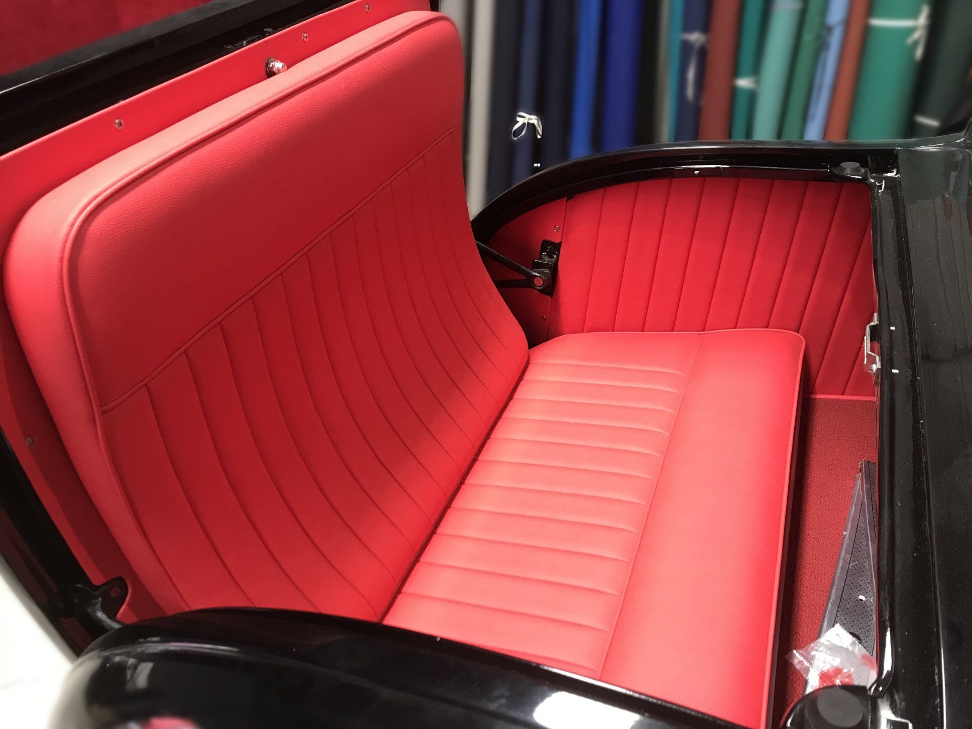 Ford Model A sport roadster boot dickie seat and lining