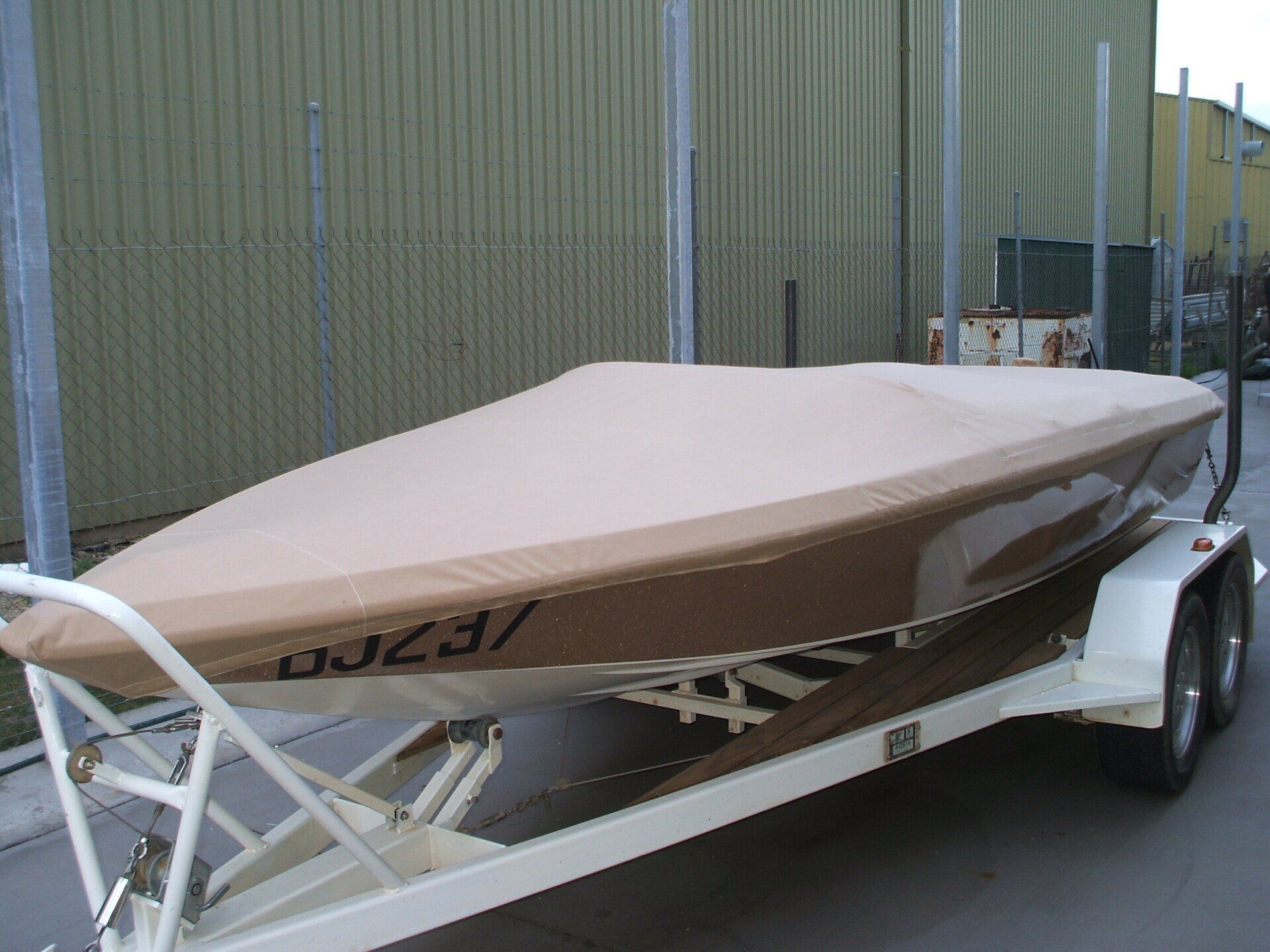 Gold Ski Boat with Travel Cover