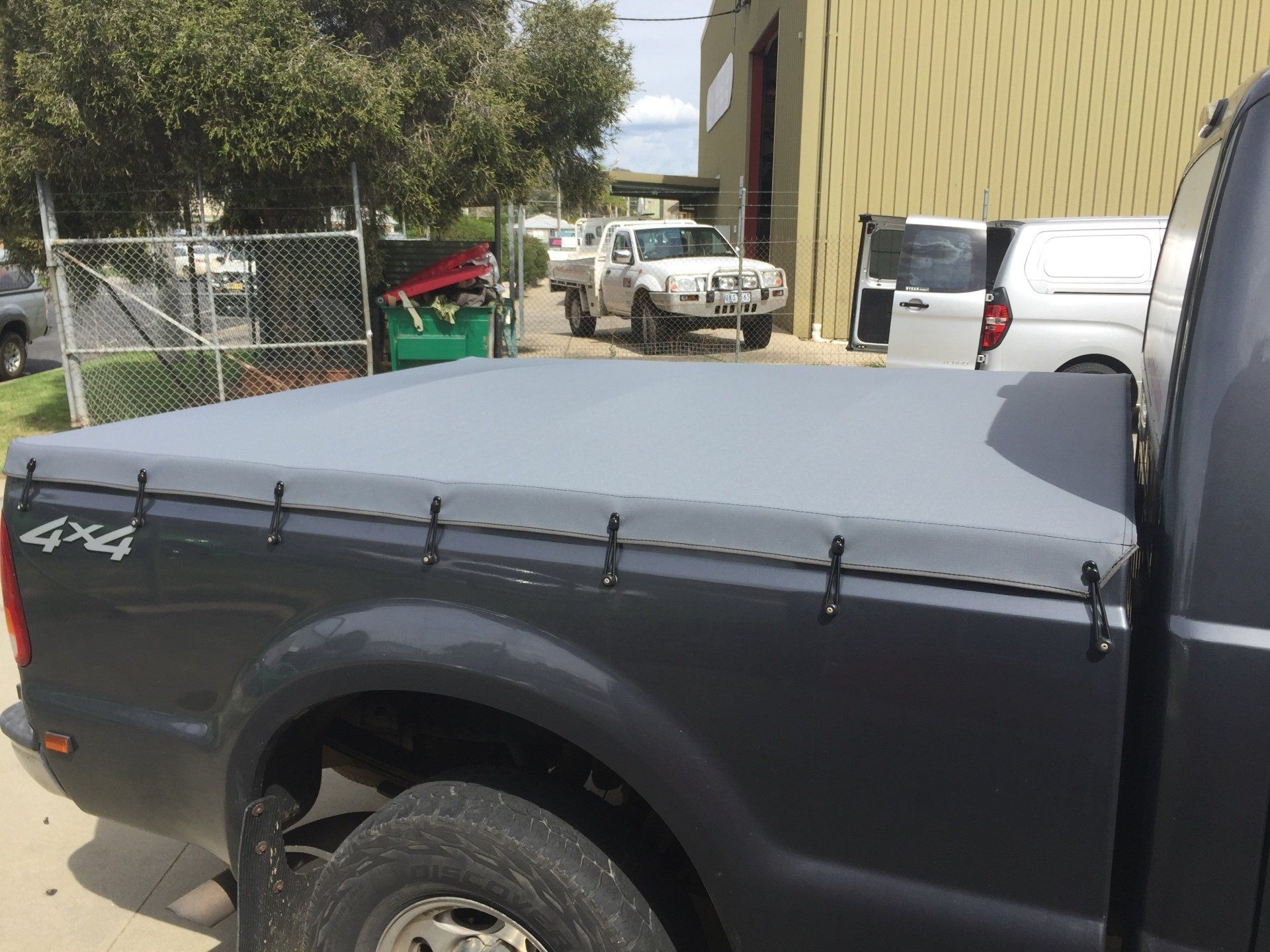 Grey Custom Tonneau Cover