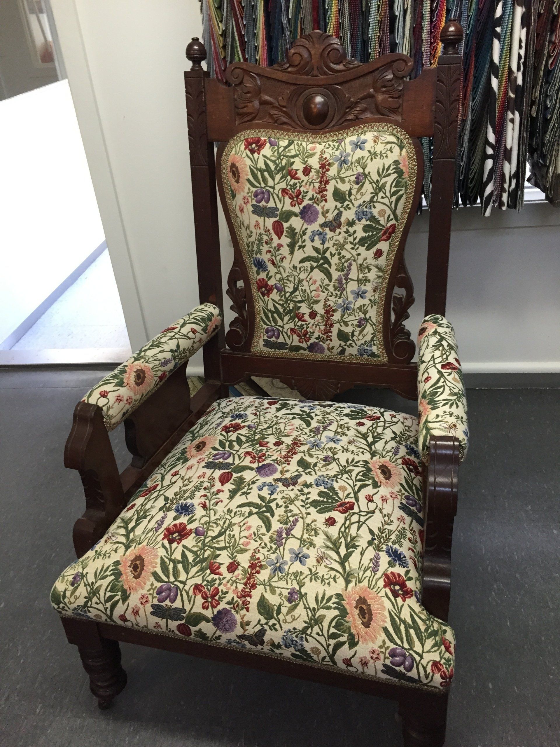 Hand carved antique chair