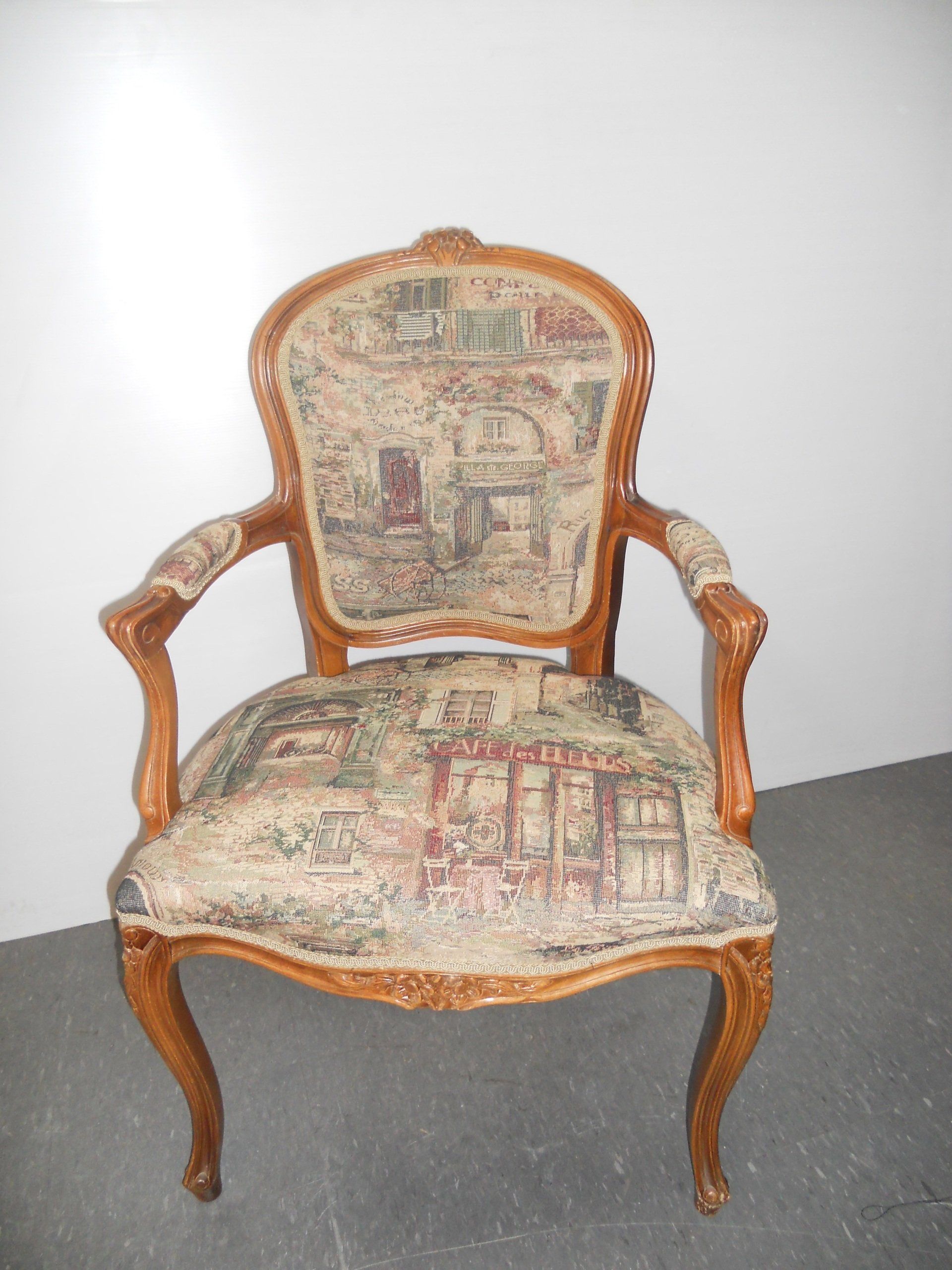 Hand carved antique wooden chair