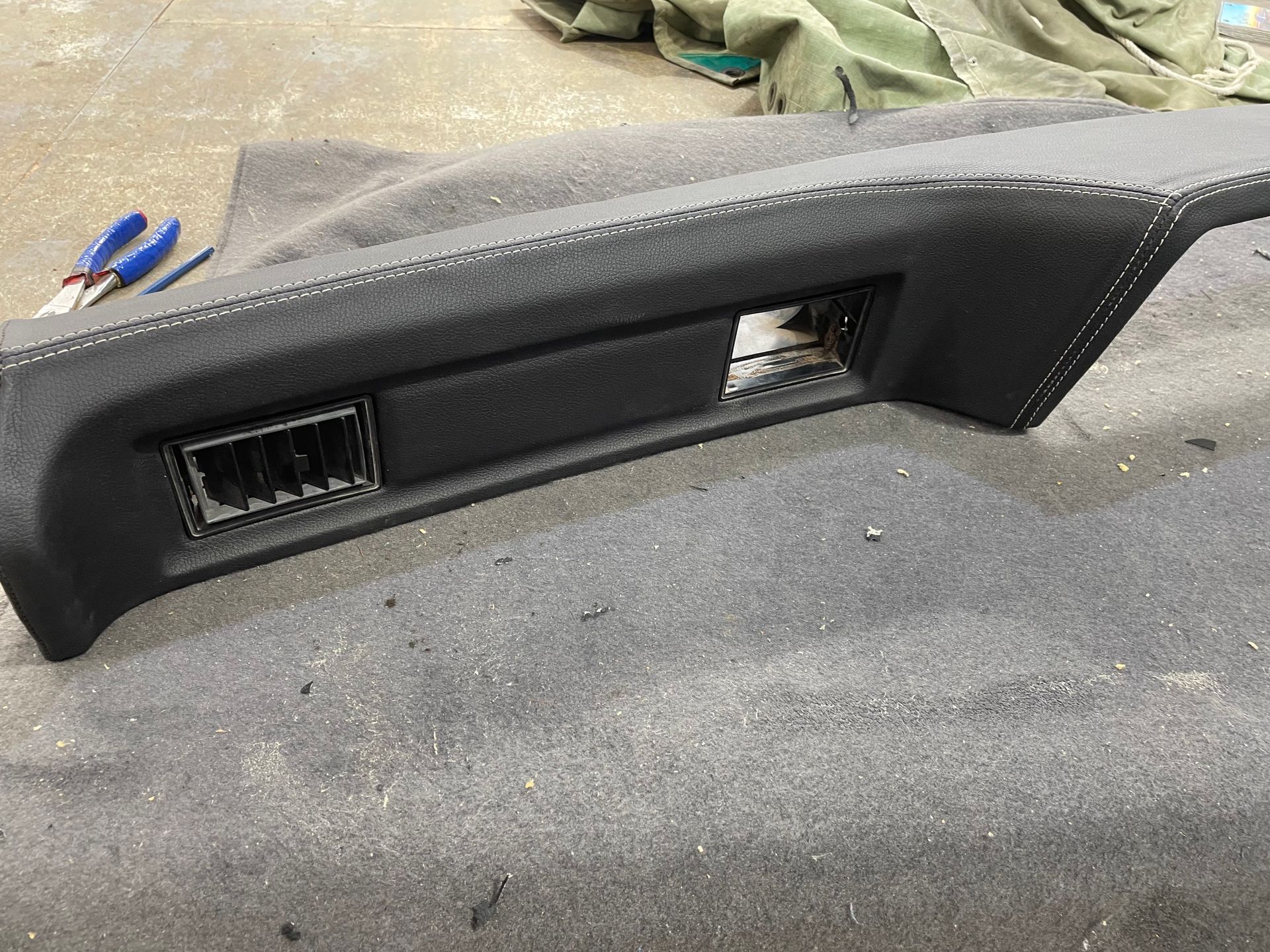 Kingswood custom wrapped dashboard