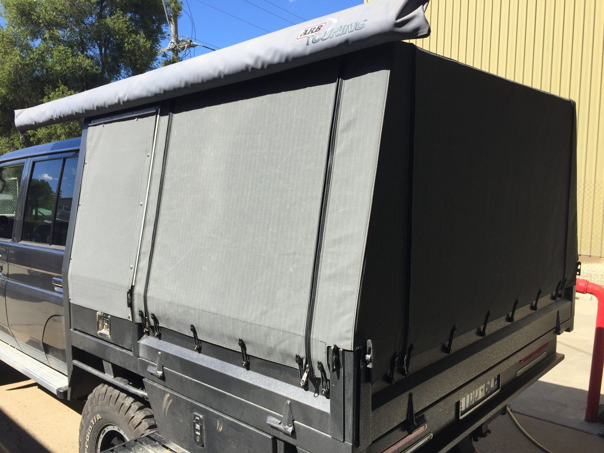 Landcruiser custom canvas cover