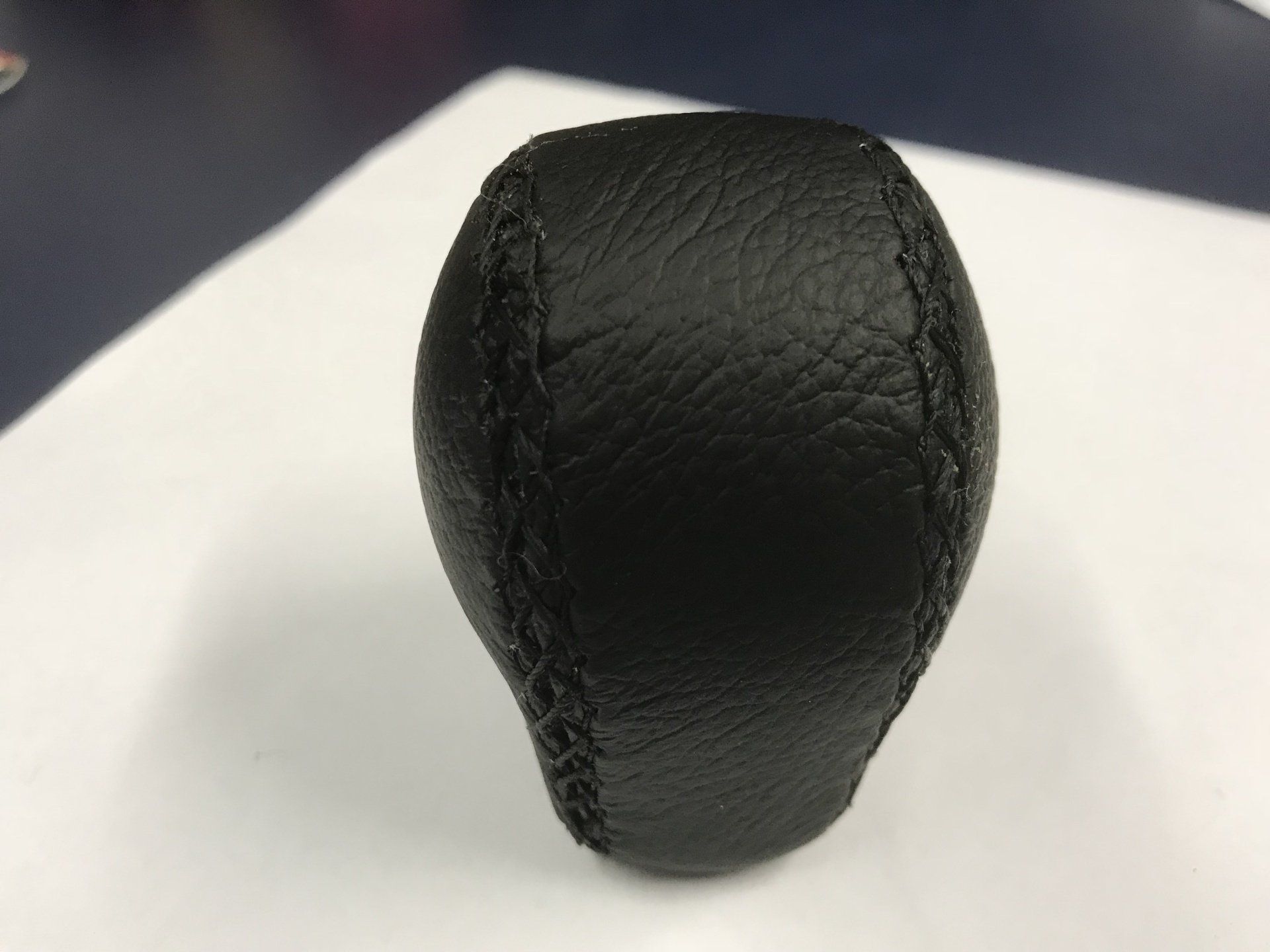 Leather gear shifter knob