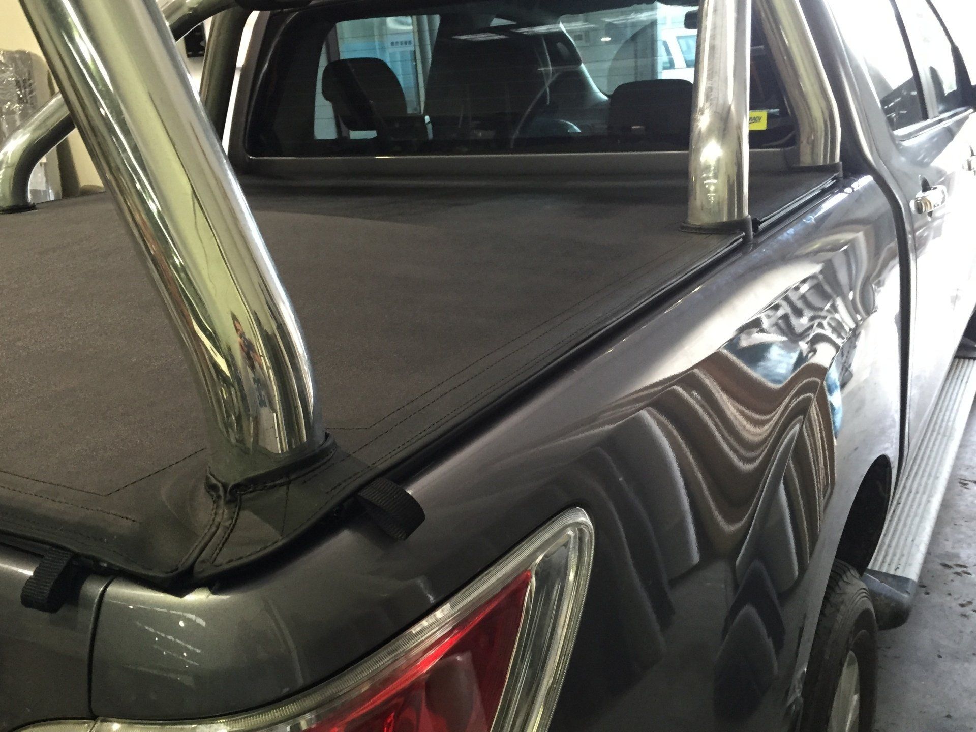 Mazda BT-50 Slikfit tonneau with ladder bar cut outs