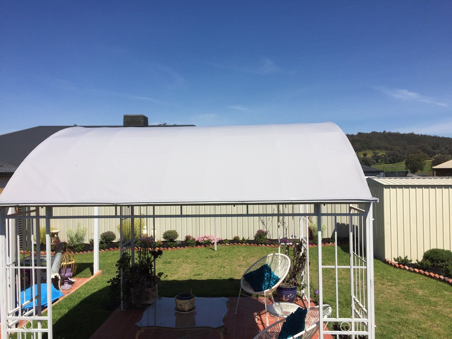 PVC roof for gazebo