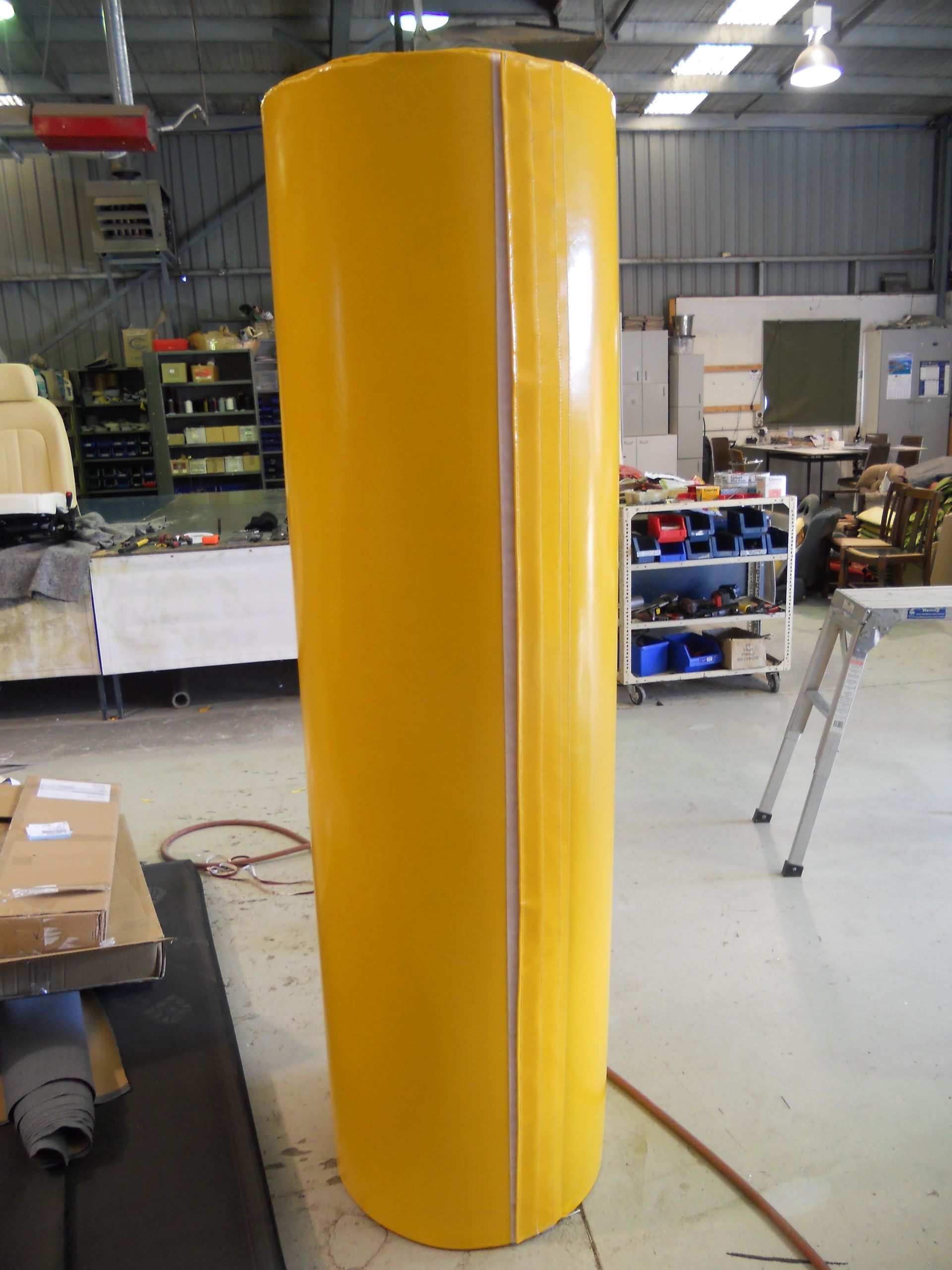 Padded PVC pole cover