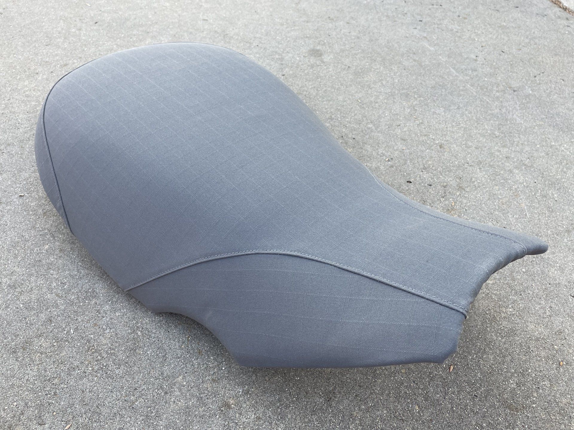 Quad bike seat covered with 16 ounce ripstop canvas