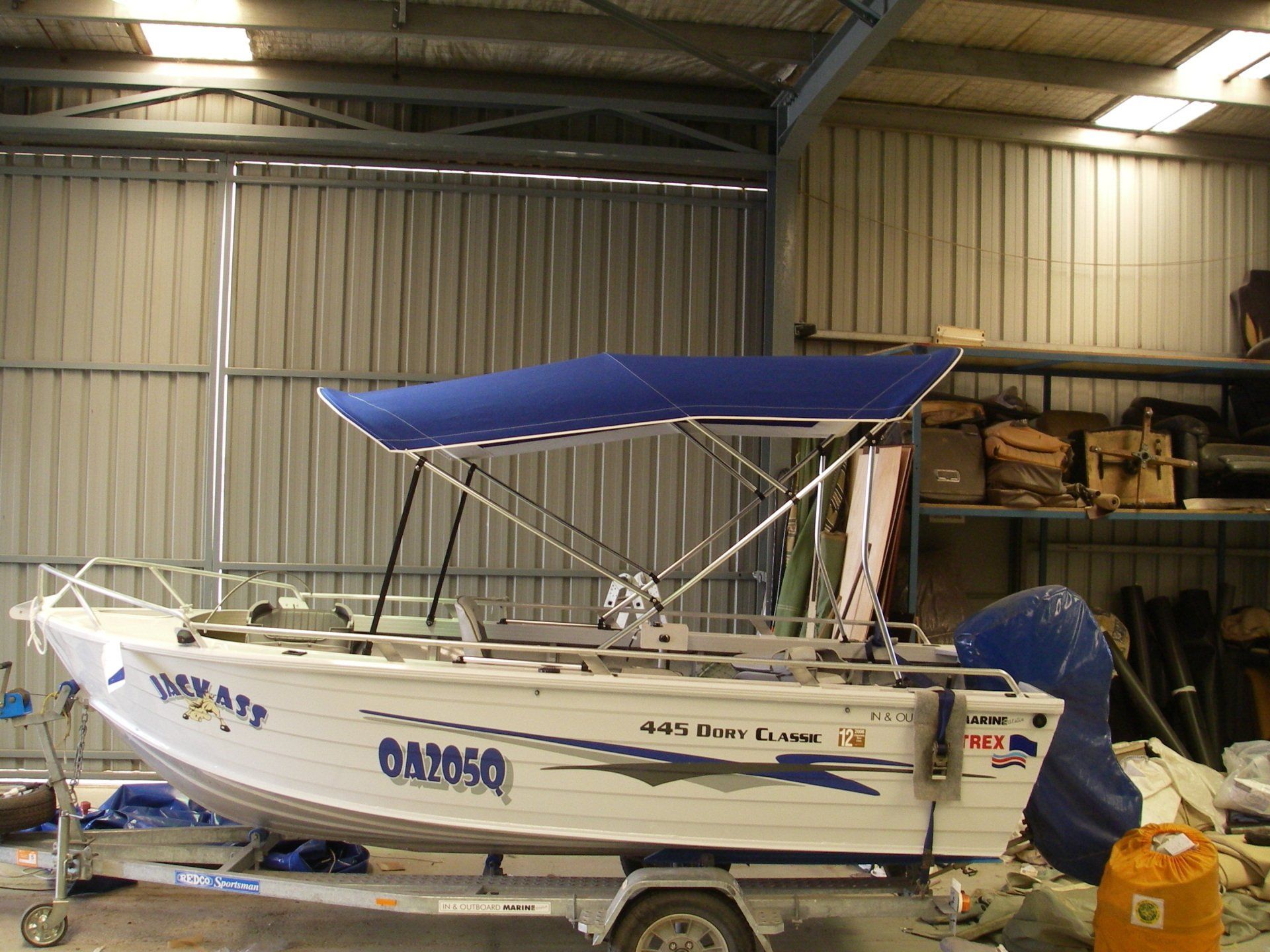 Quintrex 445 Dory Classic Bimini