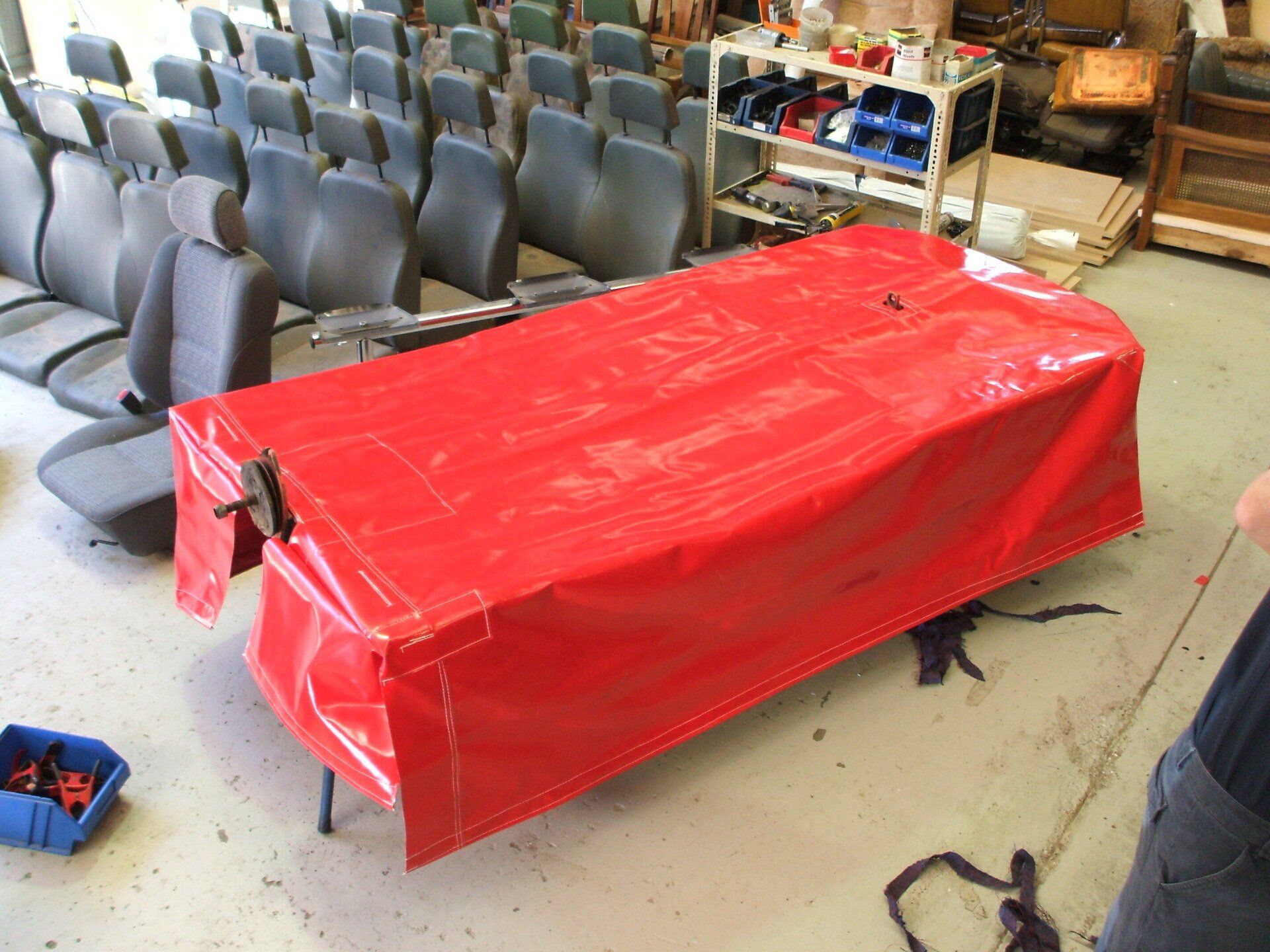 Red PVC Cover For Slasher